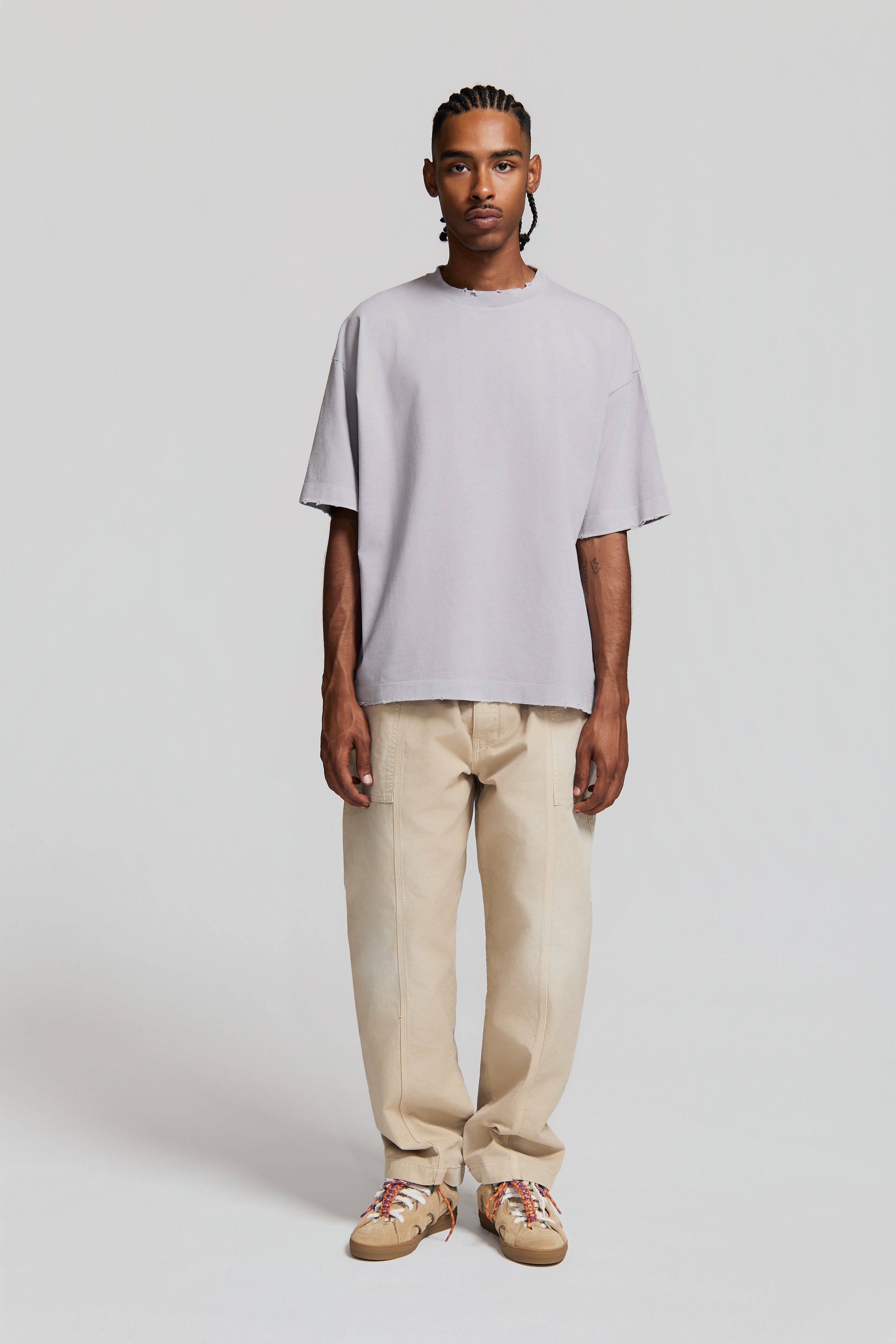 paura-Costa Oversized T-Shirt Lilac-15DP10020000003