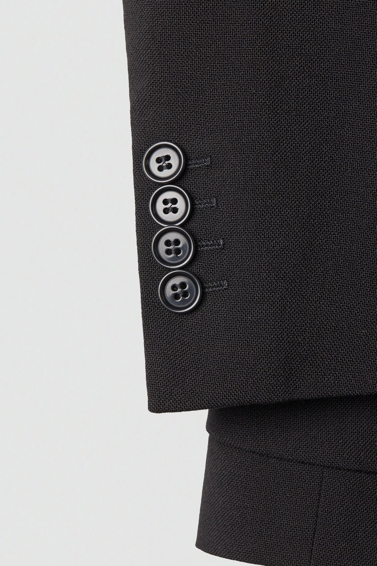 paura-Crew Single-Breasted Jacket - Black-14DP00070000090