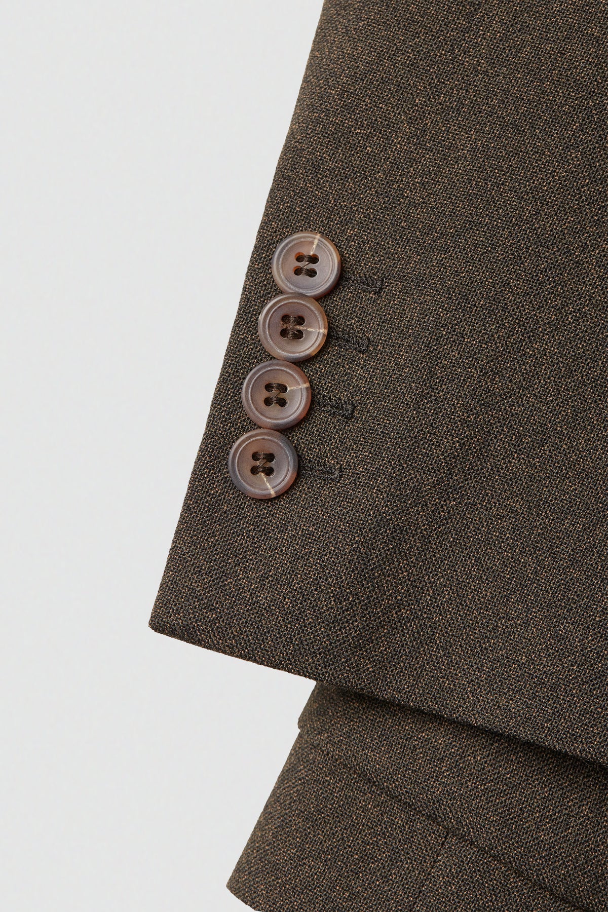paura-Crew Single-Breasted Jacket - Dark Green-14DP00070000090