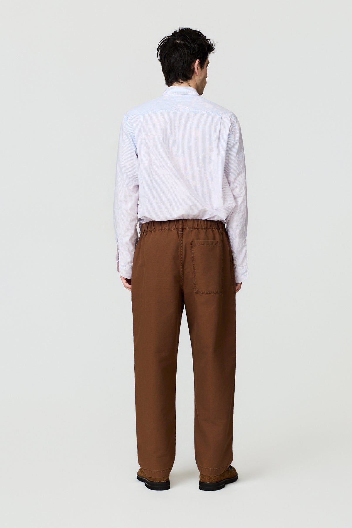 paura-Diogene Wide-Leg Elasticated Trousers - Tobacco-16DP40210000001