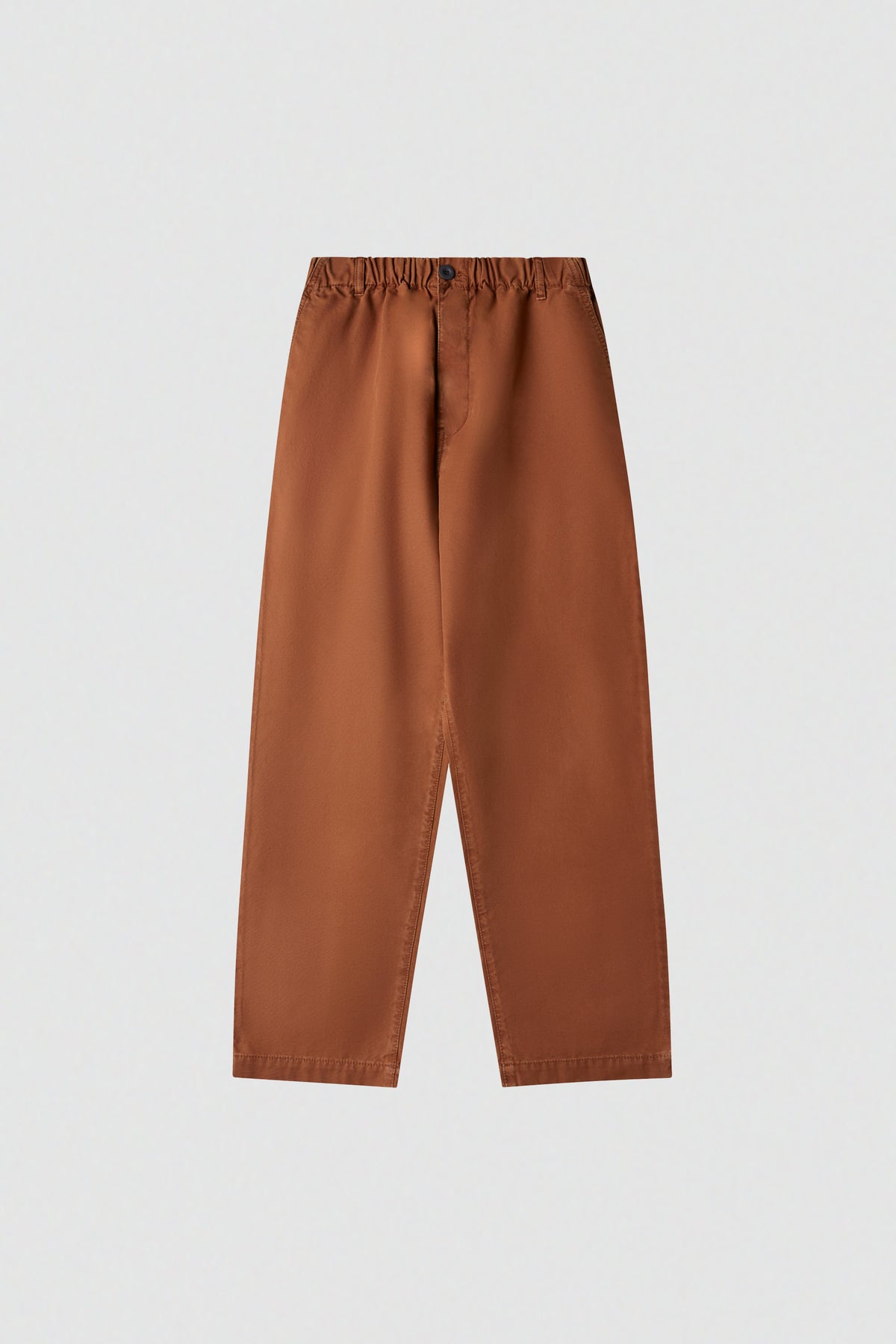 paura-Diogene Wide-Leg Elasticated Trousers - Tobacco-16DP40210000001