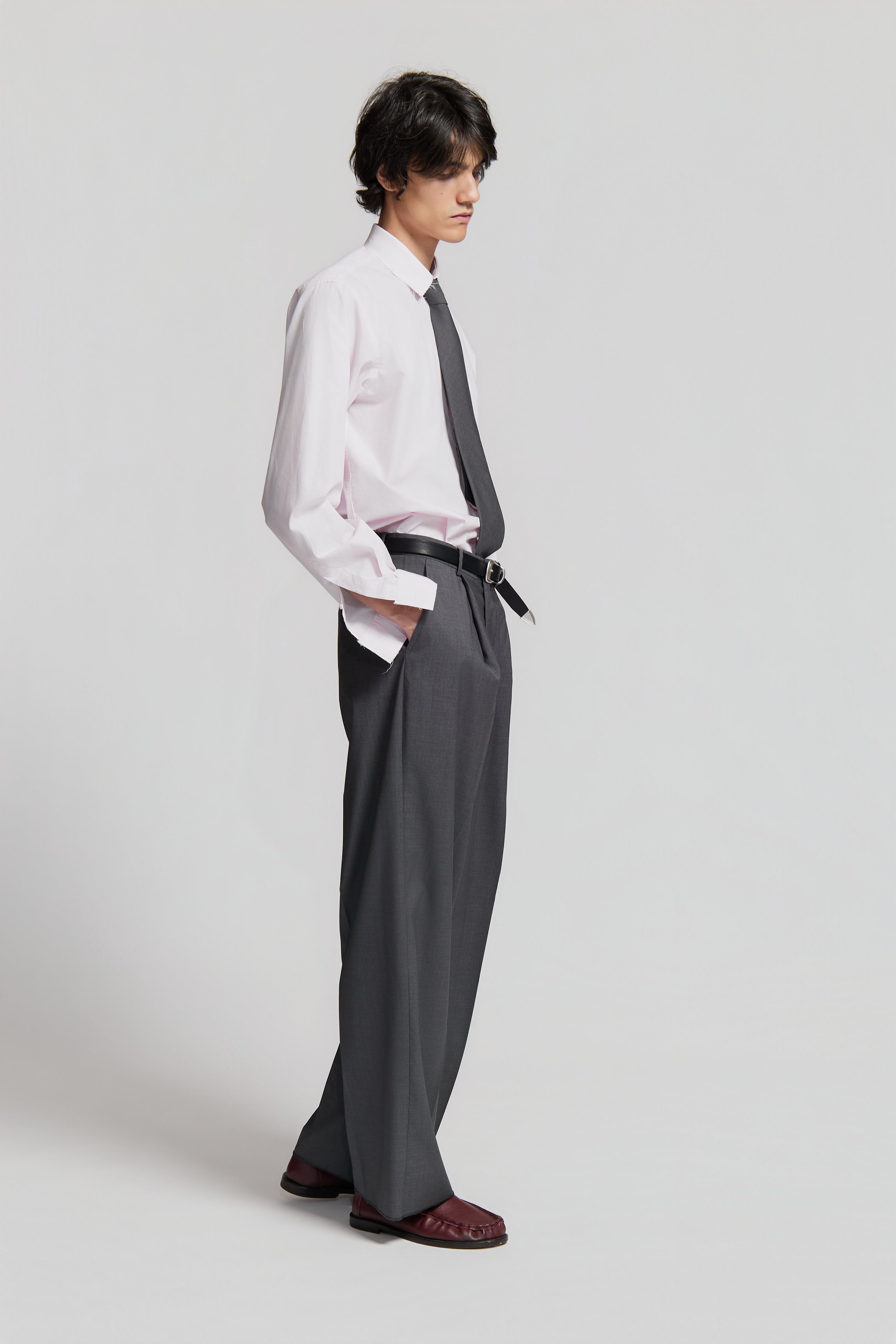 paura-EGON CLASSIC PANTS MEDIUM GREY-