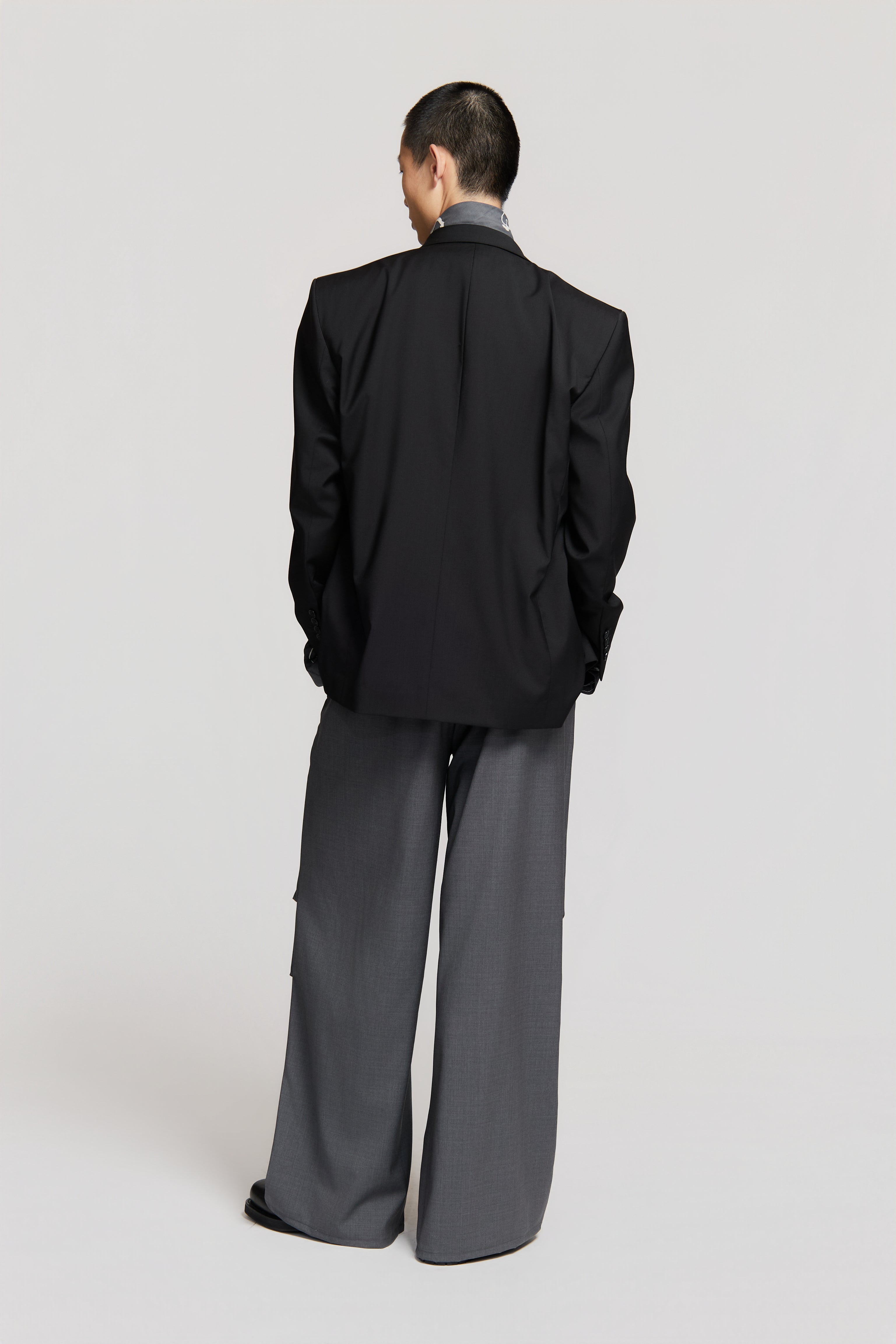 paura-Elio Doublebreasted Jacket Black-15DP50030000001