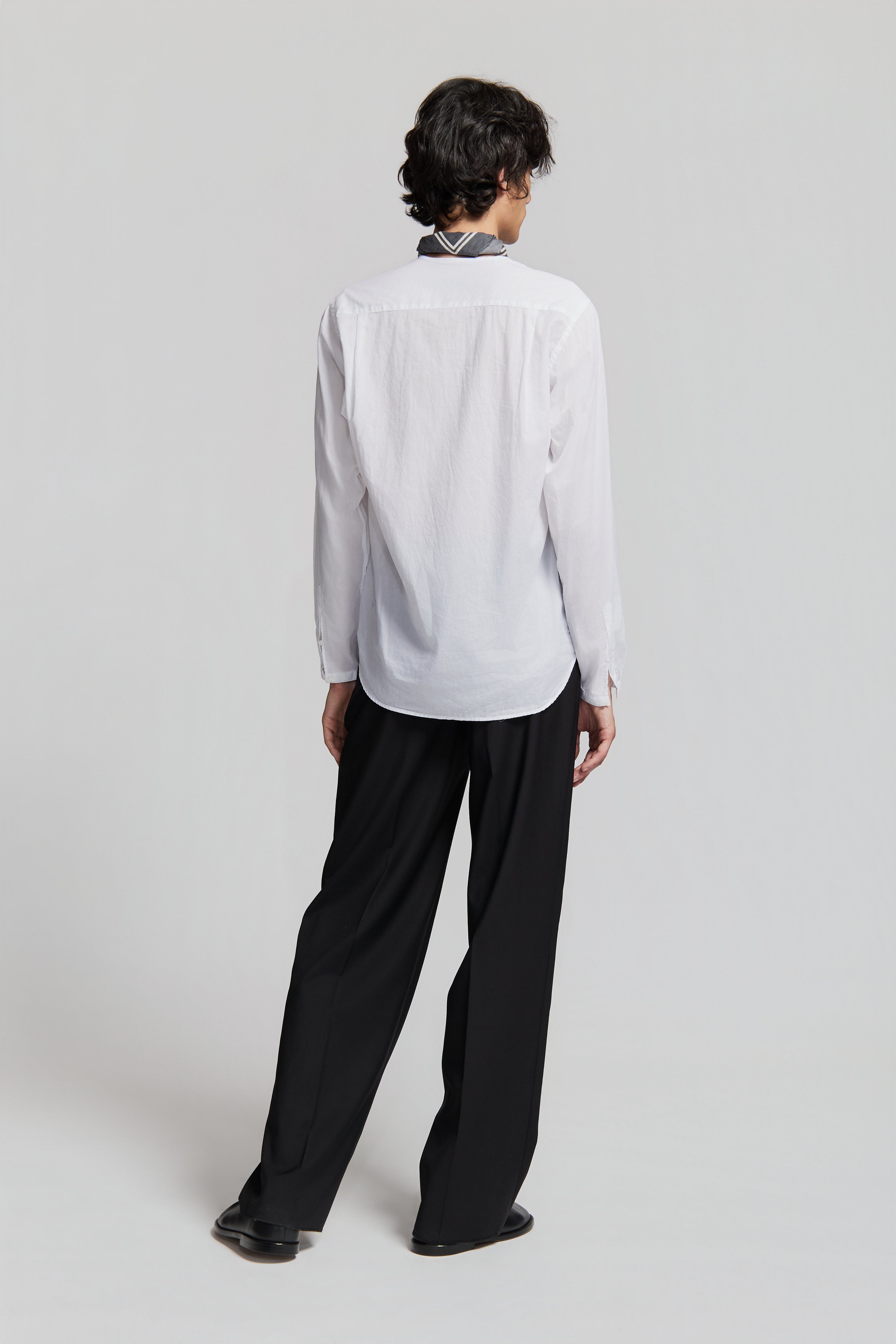 paura-Euclide Single-Button Shirt White-15DP20040000028