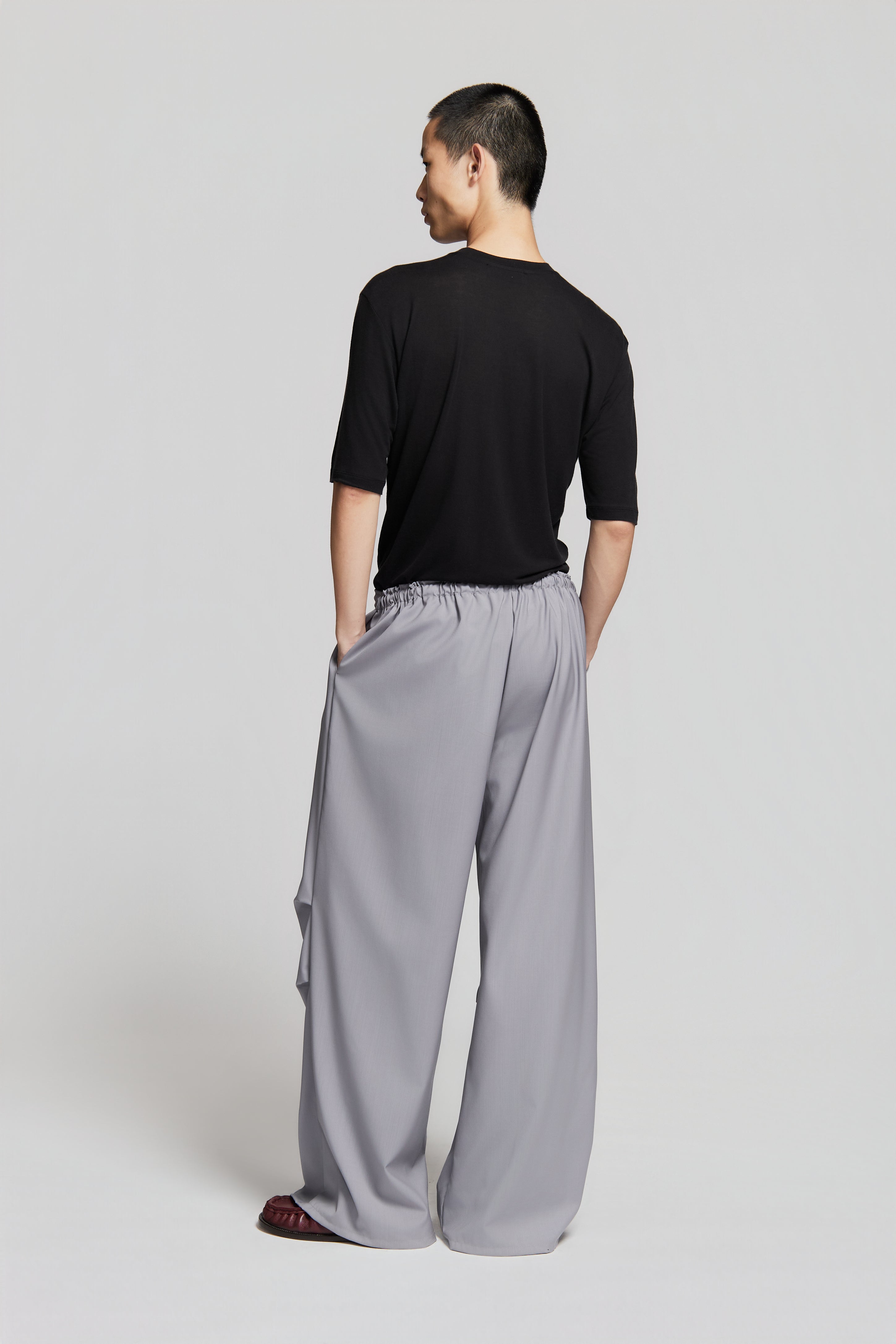 paura-Fan Oversized Pants Lilac Grey-15DP40140000003