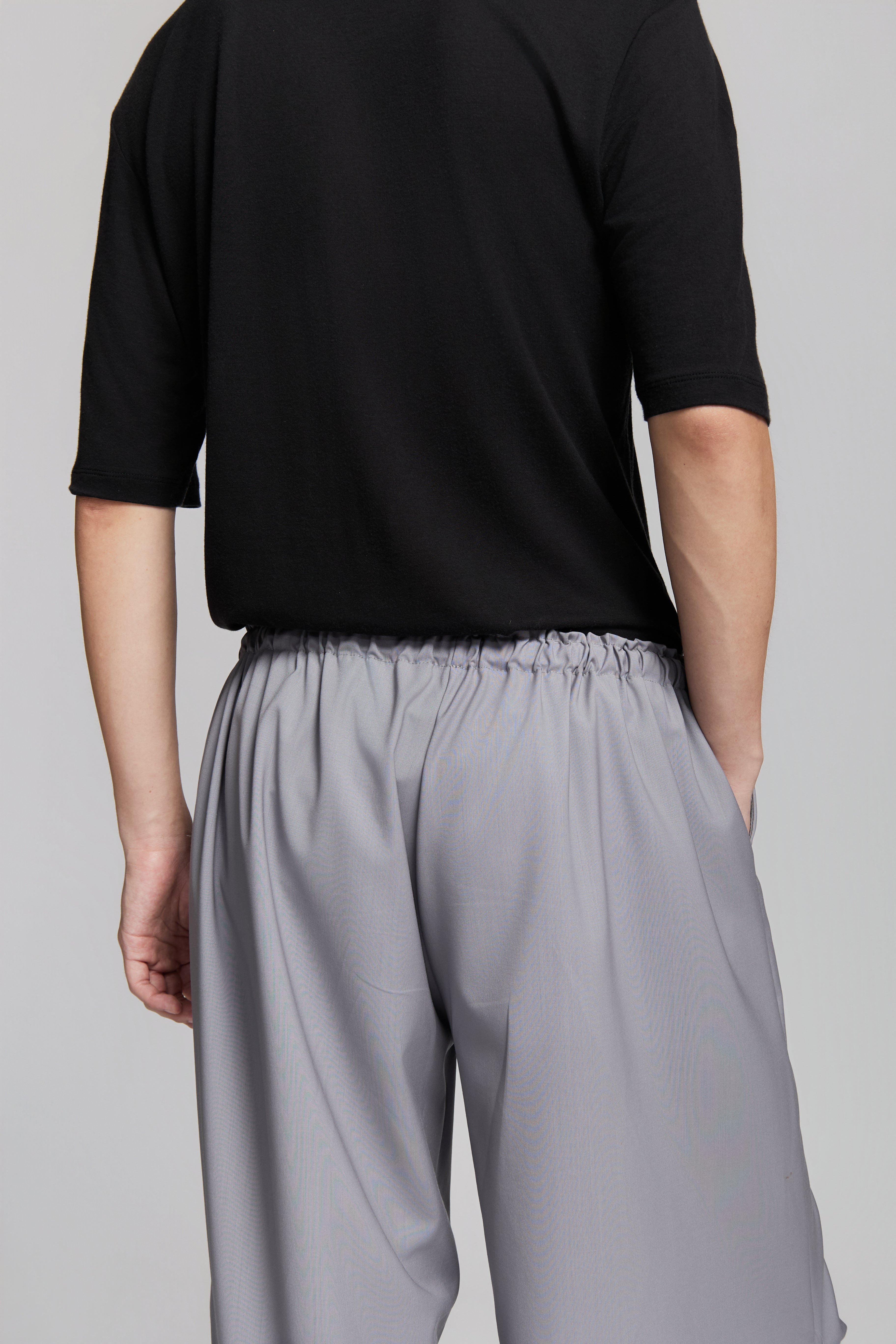 paura-Fan Oversized Pants Lilac Grey-15DP40140000003