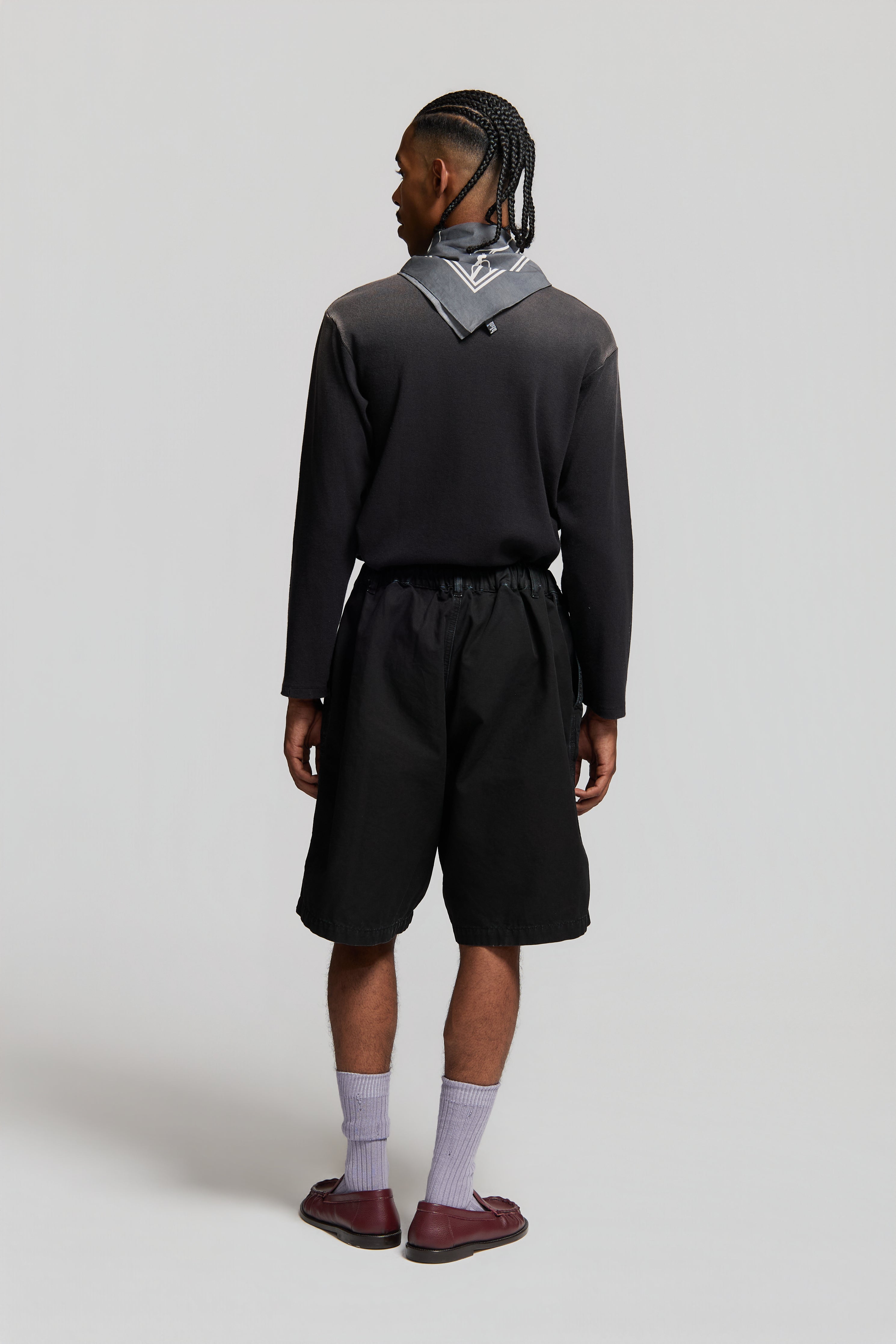 paura-Foolish Oversized Shorts Black-15DP40100000001