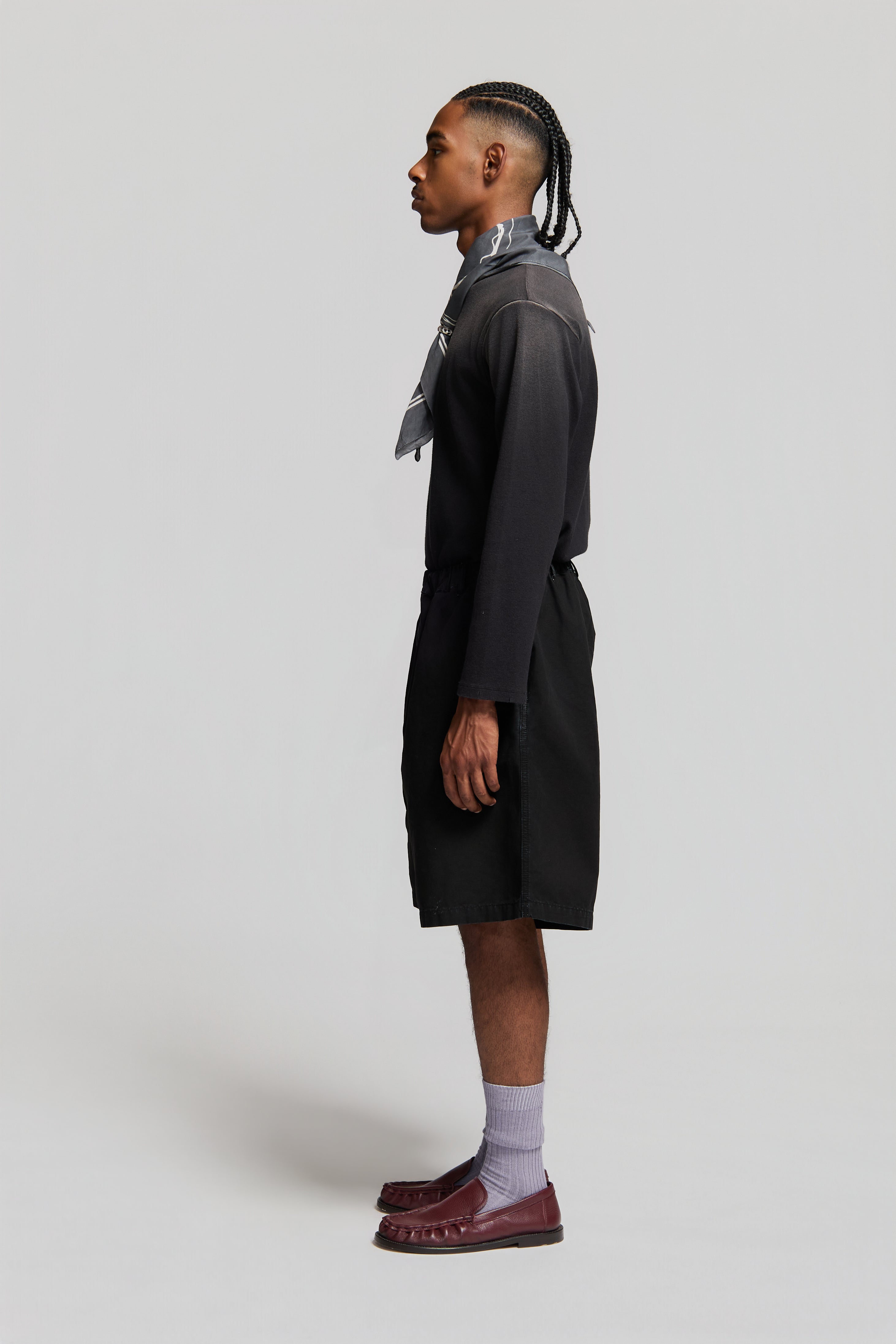 paura-Foolish Oversized Shorts Black-15DP40100000001
