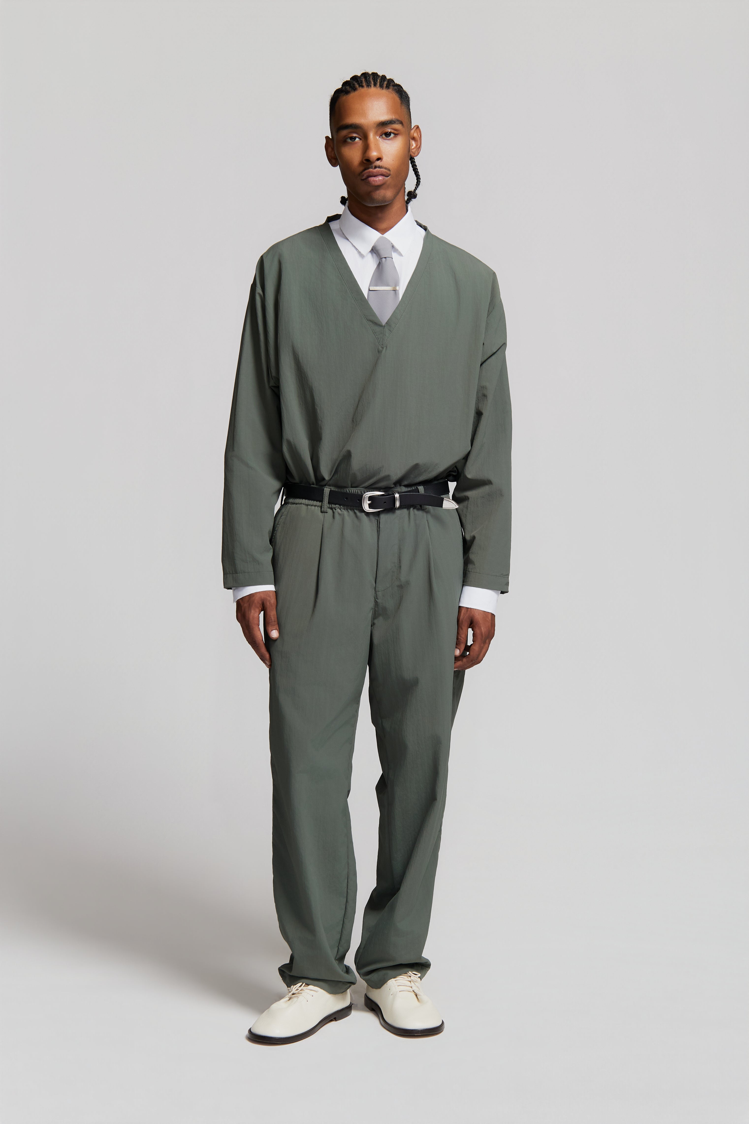 paura-Gerard Pants Dark Green-
