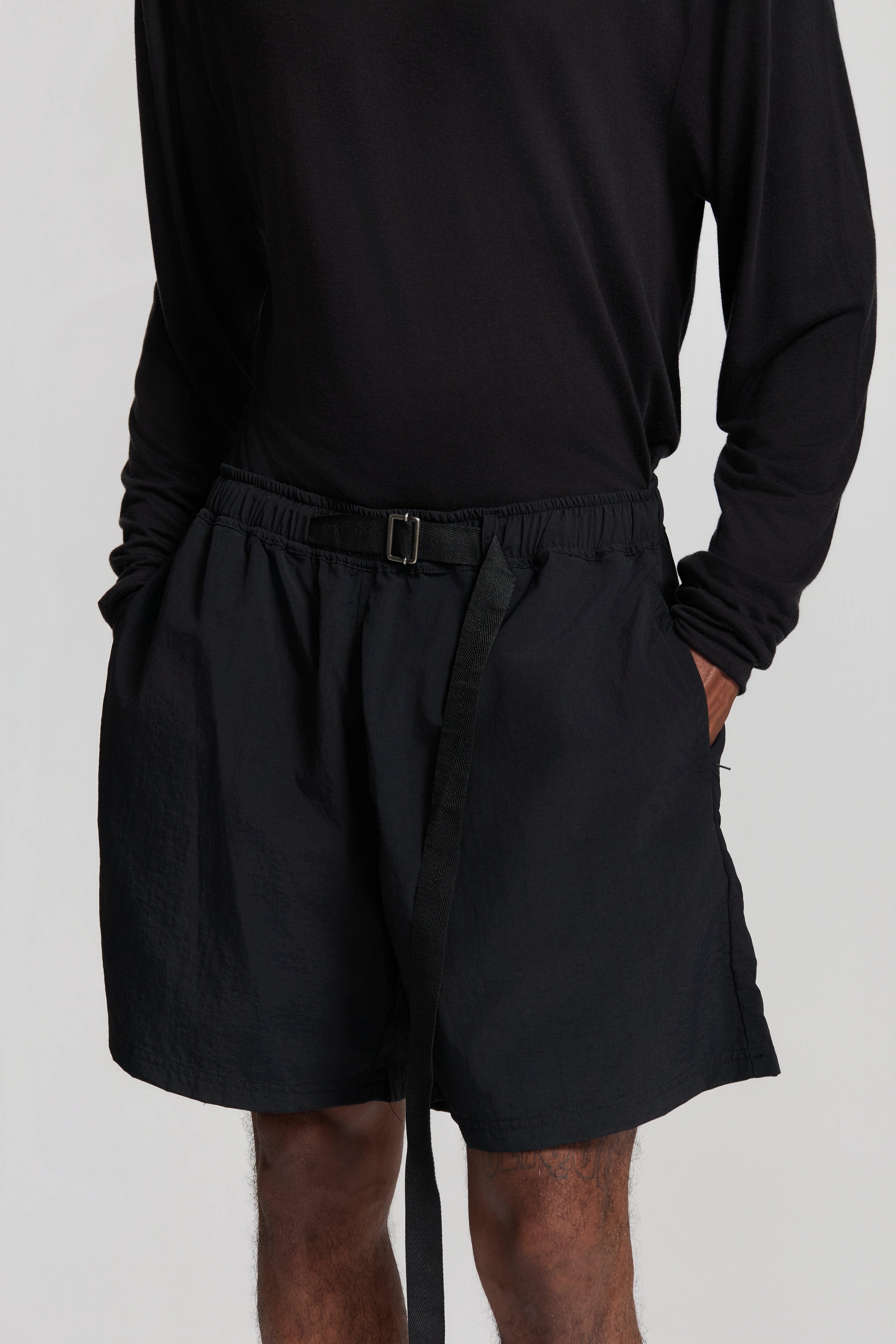 paura-Harlem Shorts Black-15DP40160000001