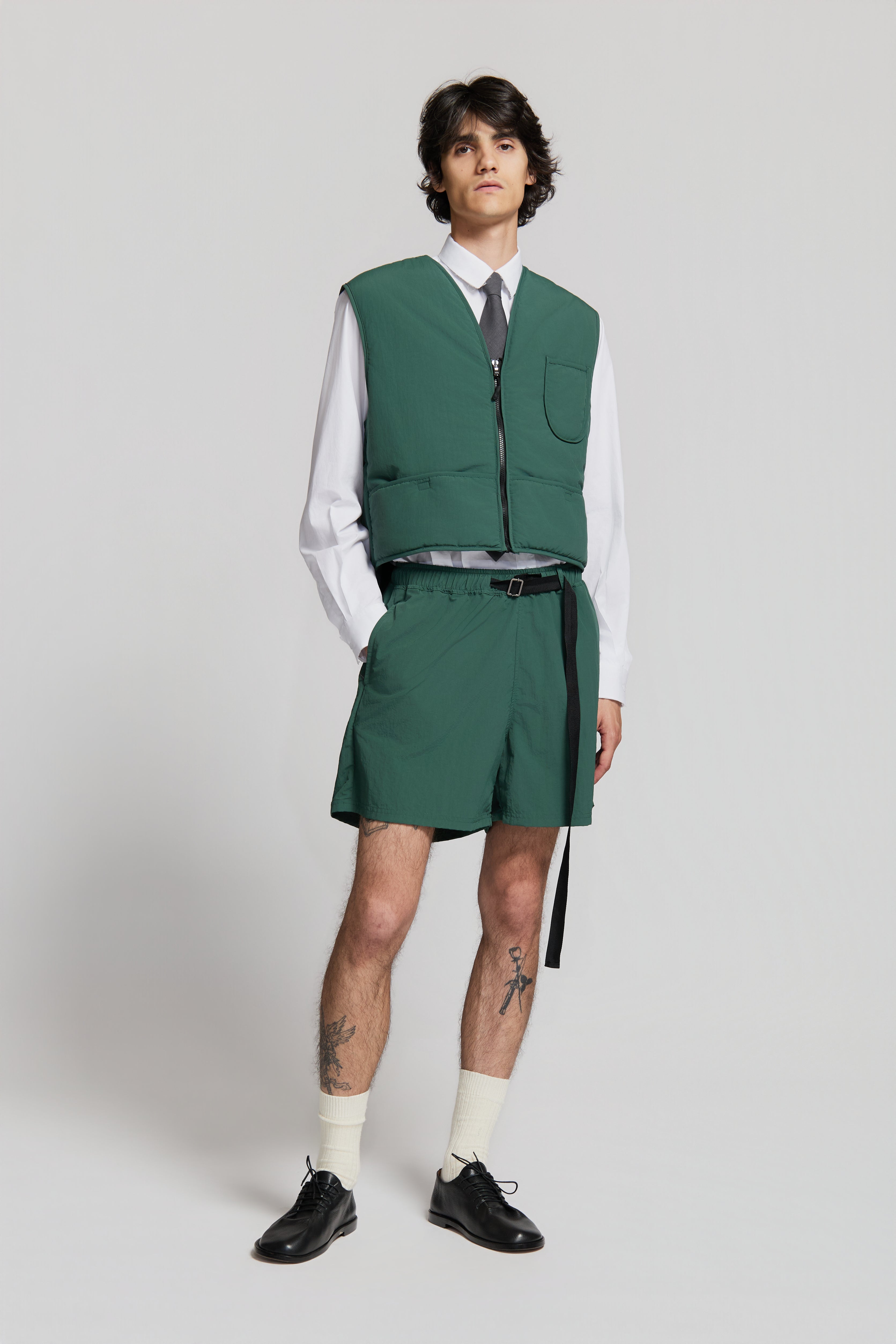 paura-Harlem Shorts Forest Green-