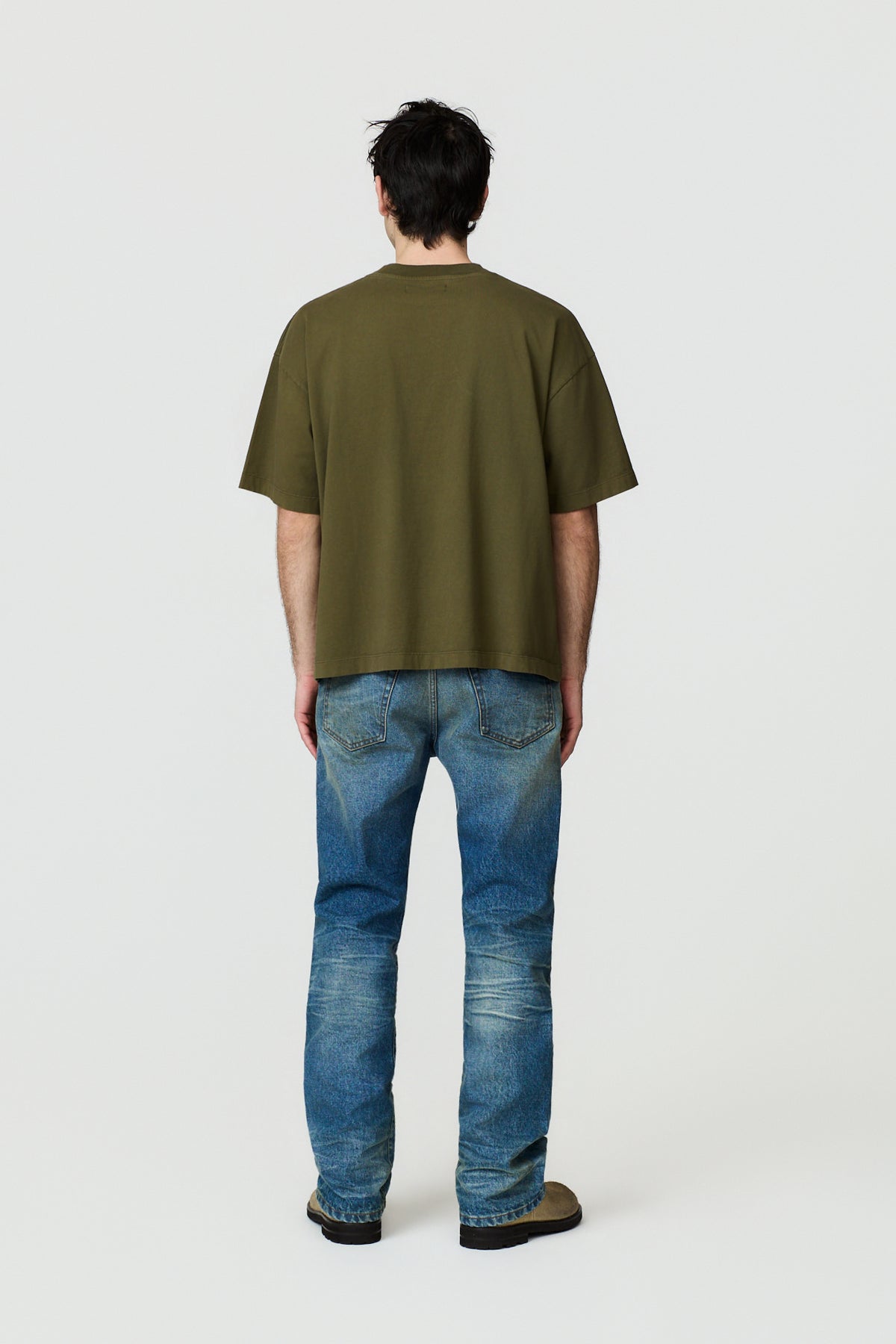 paura-Juno "The Balancing Act" Oversize Tee - Military Green-16PD10032040016