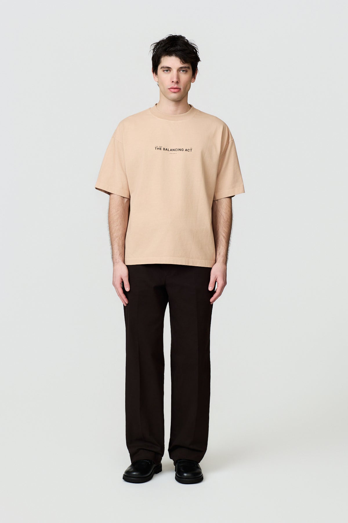 paura-Juno "The Balancing Act" Oversize Tee - Nude-16PD10032040064