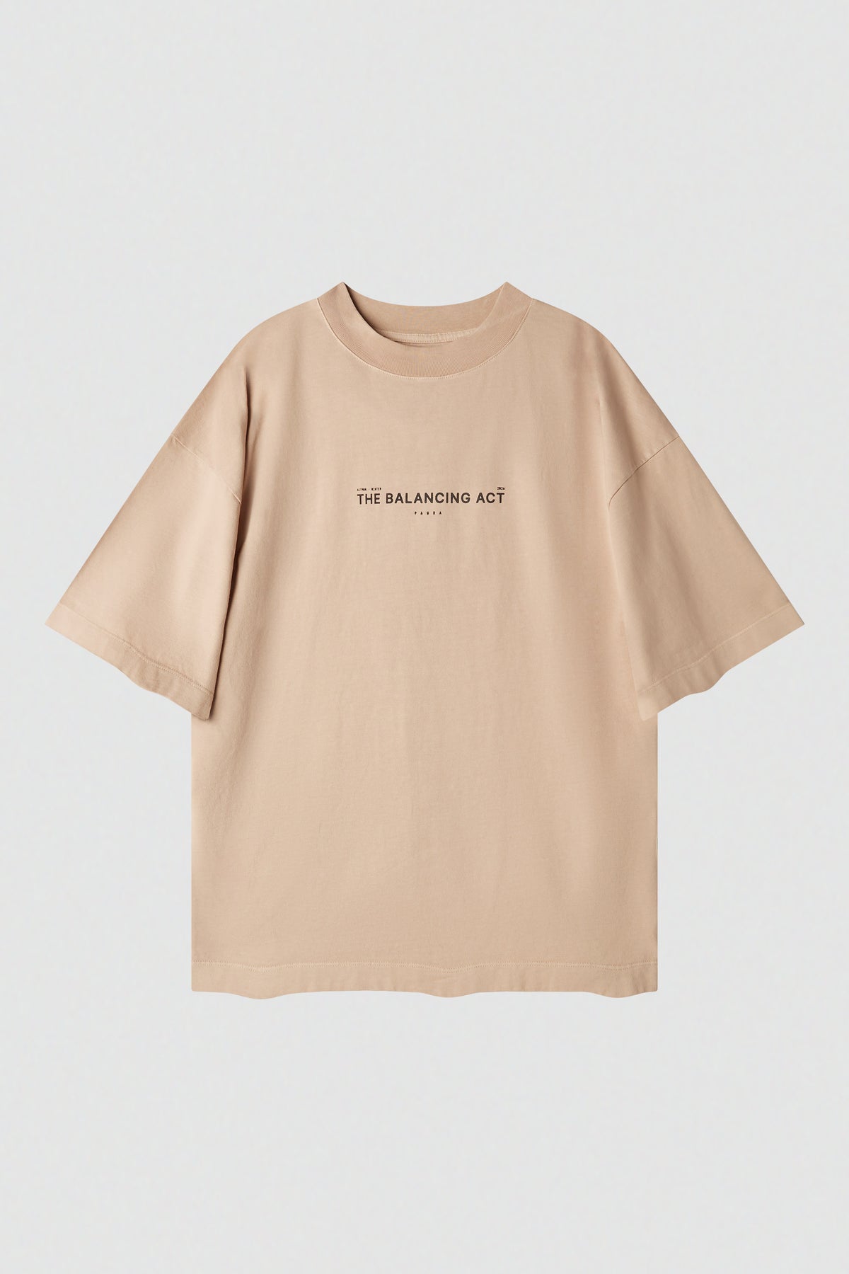 paura-Juno "The Balancing Act" Oversize Tee - Nude-16PD10032040064