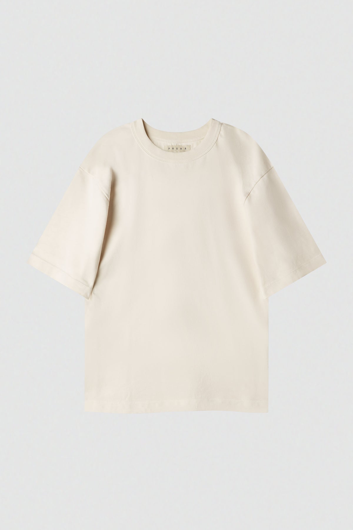 paura-Kansas Regular Tee - Milk-16DP10052040067