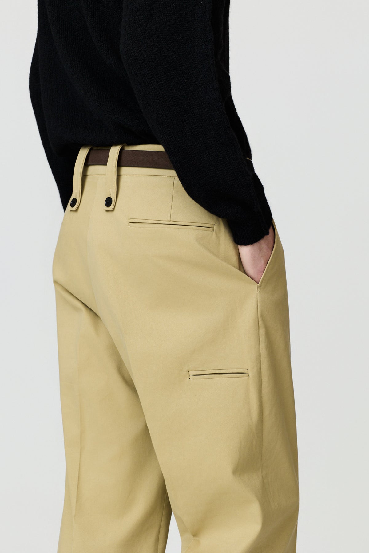 paura-Lico Wide-Leg Trousers - Beige-14DP40180000090
