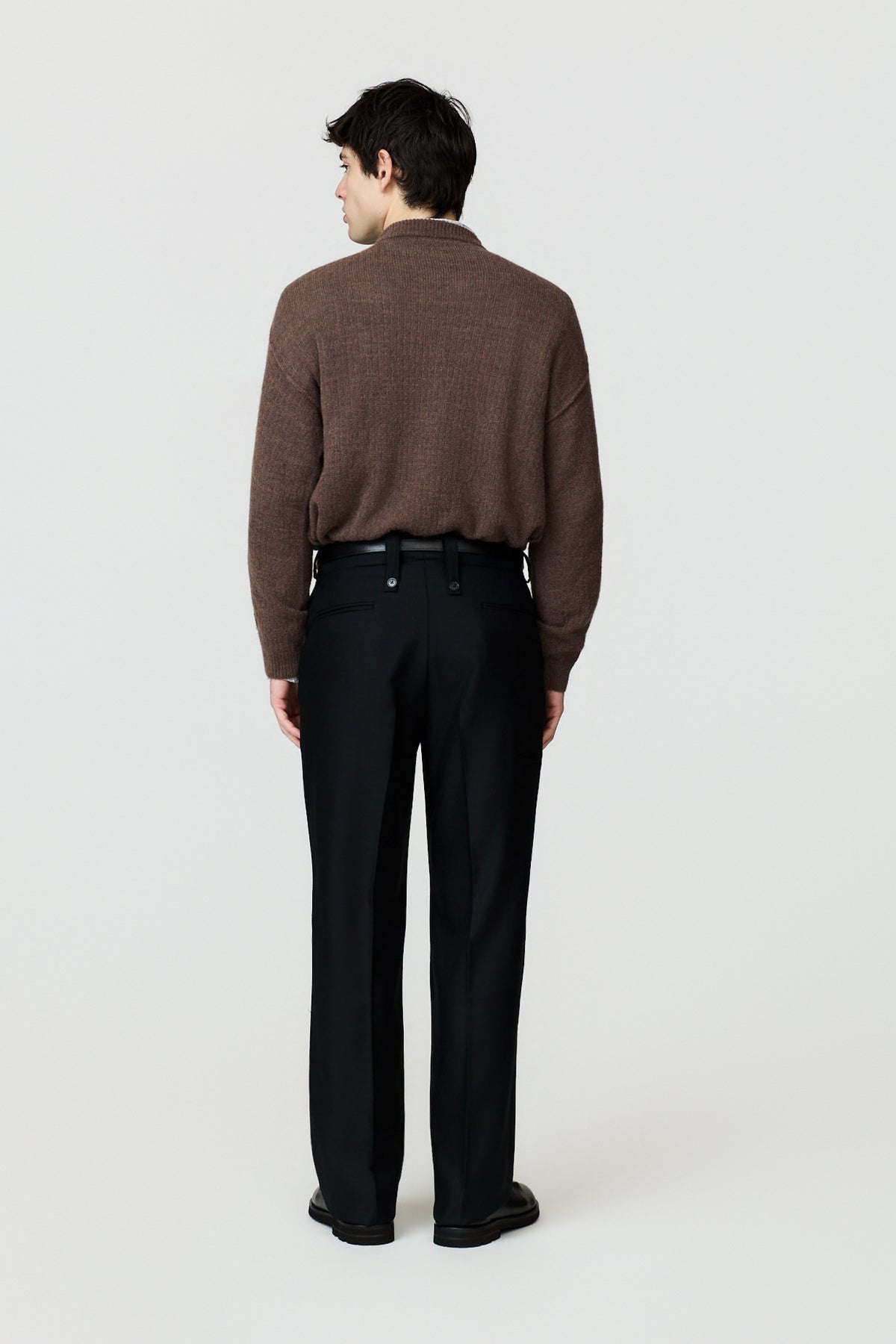 paura-Lico Wide-Leg Trousers - Black-14DP40180000090