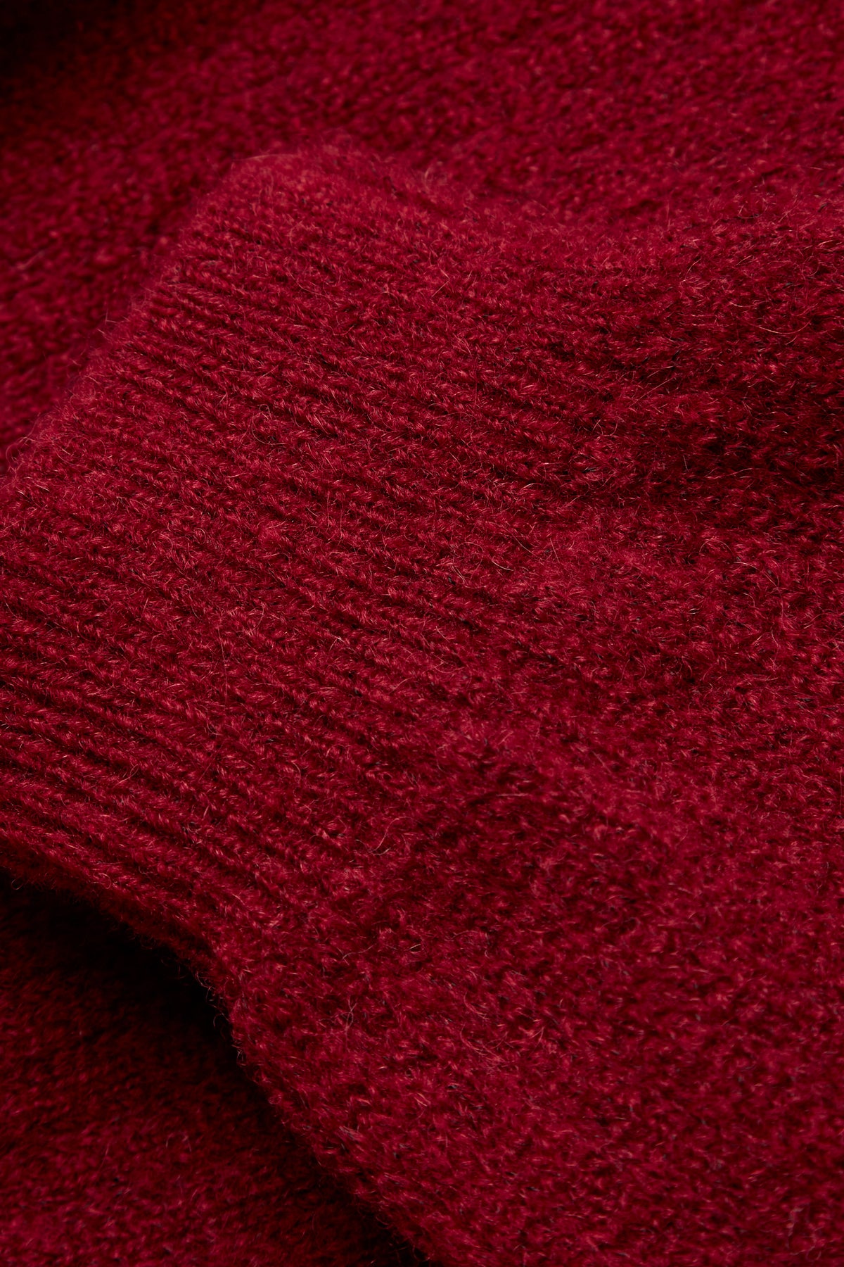 paura-Malenia Plain-Knit Wool Crewneck - Red-16DP60130000012