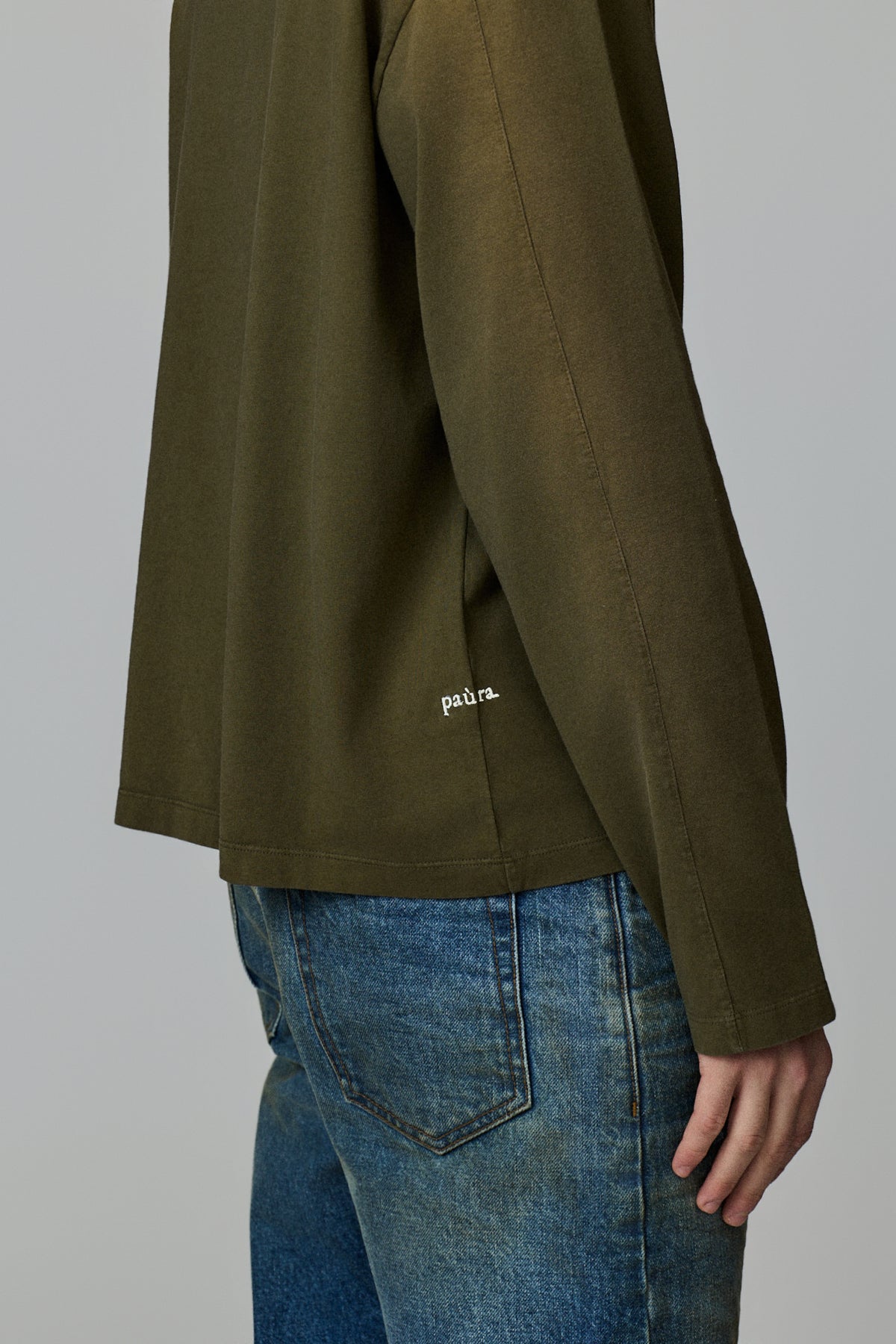 paura-Manuelito Long Sleeve - Military Green-16DP10062040068