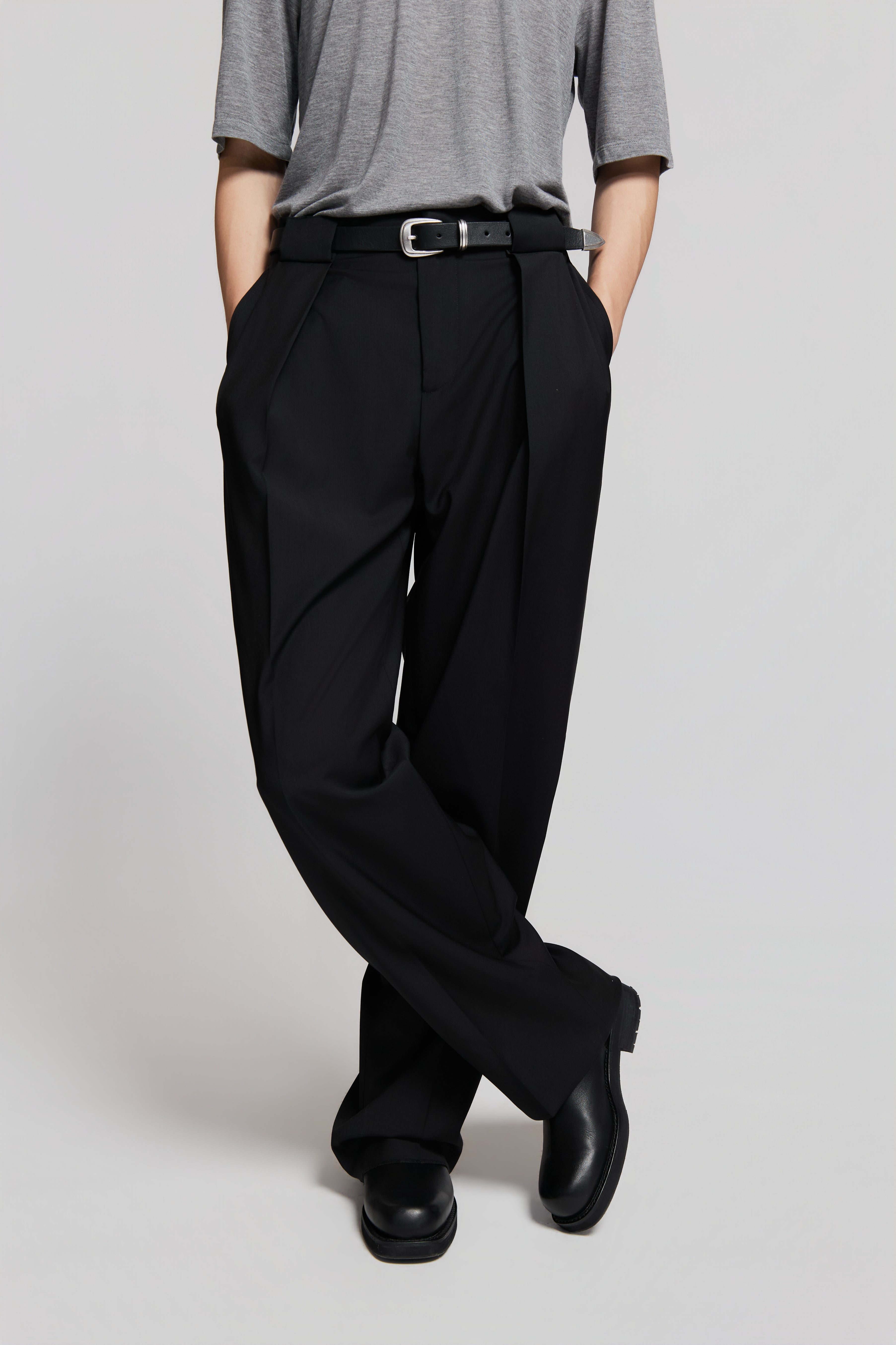 paura-Noge Classic Pants Black-15DP40050000001