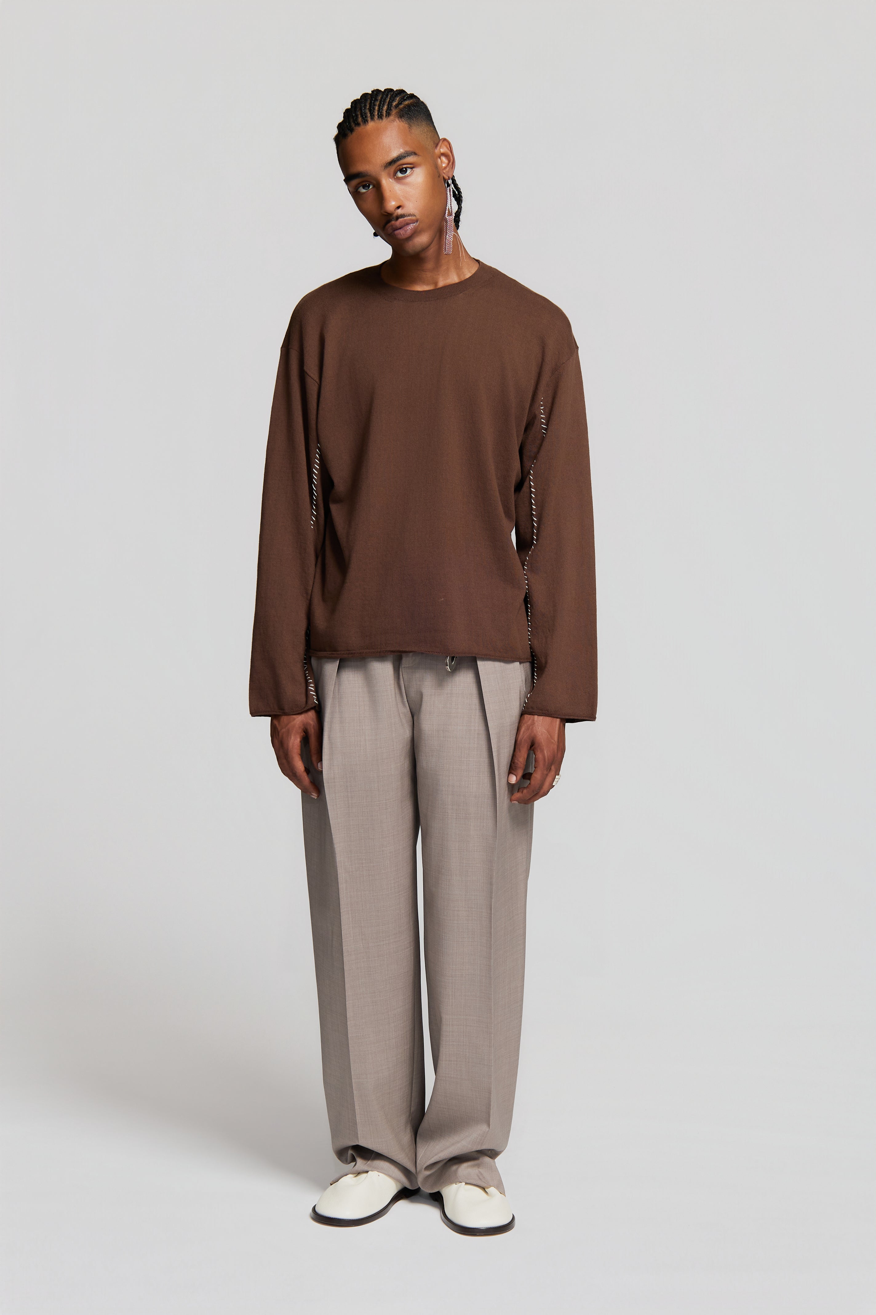 paura-Noge Classic Pants Sand-15DP40050000005