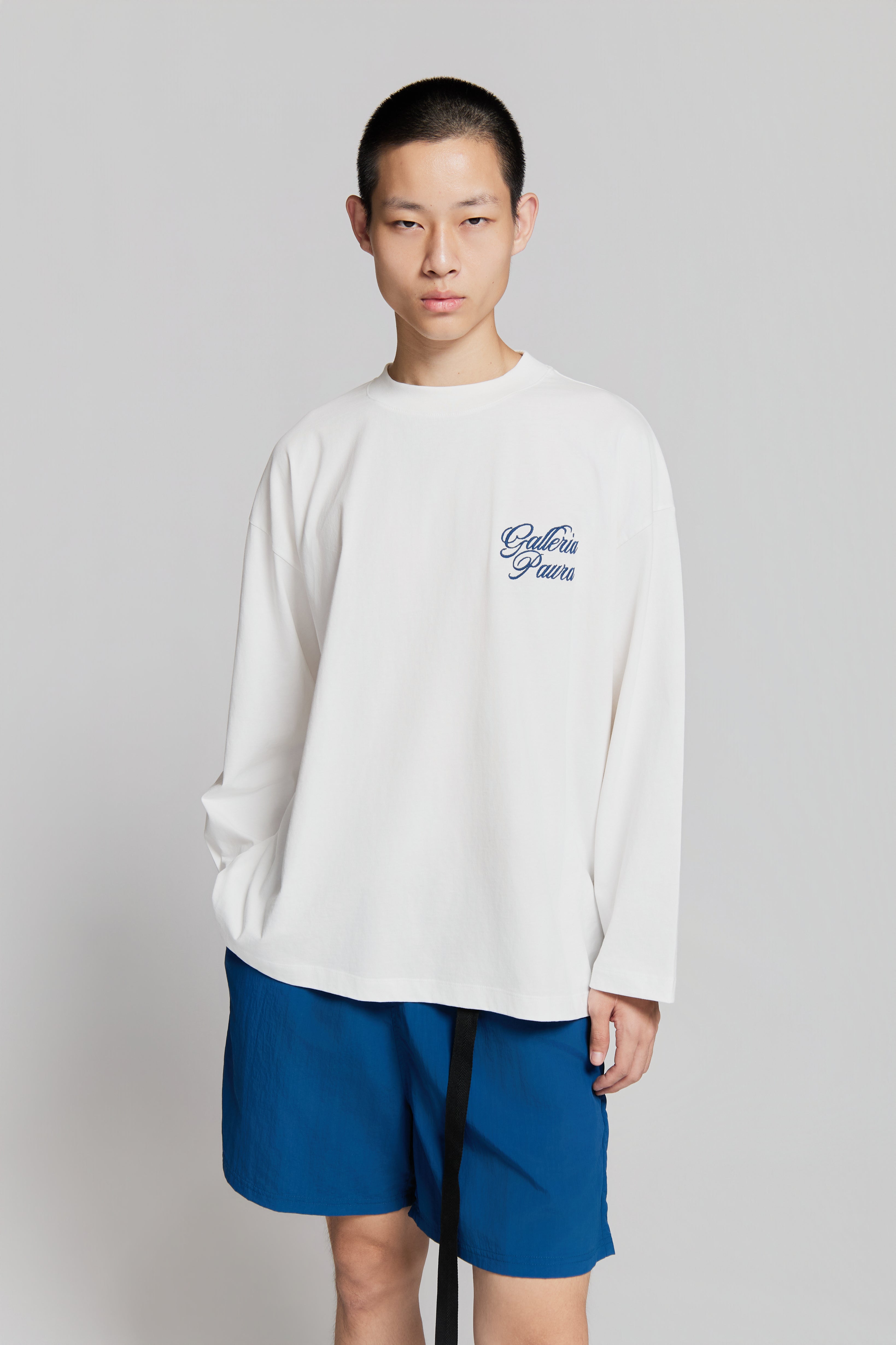 paura-Ollie Galleria Paura Longsleeve Corsivo Off White-15DP10042030020