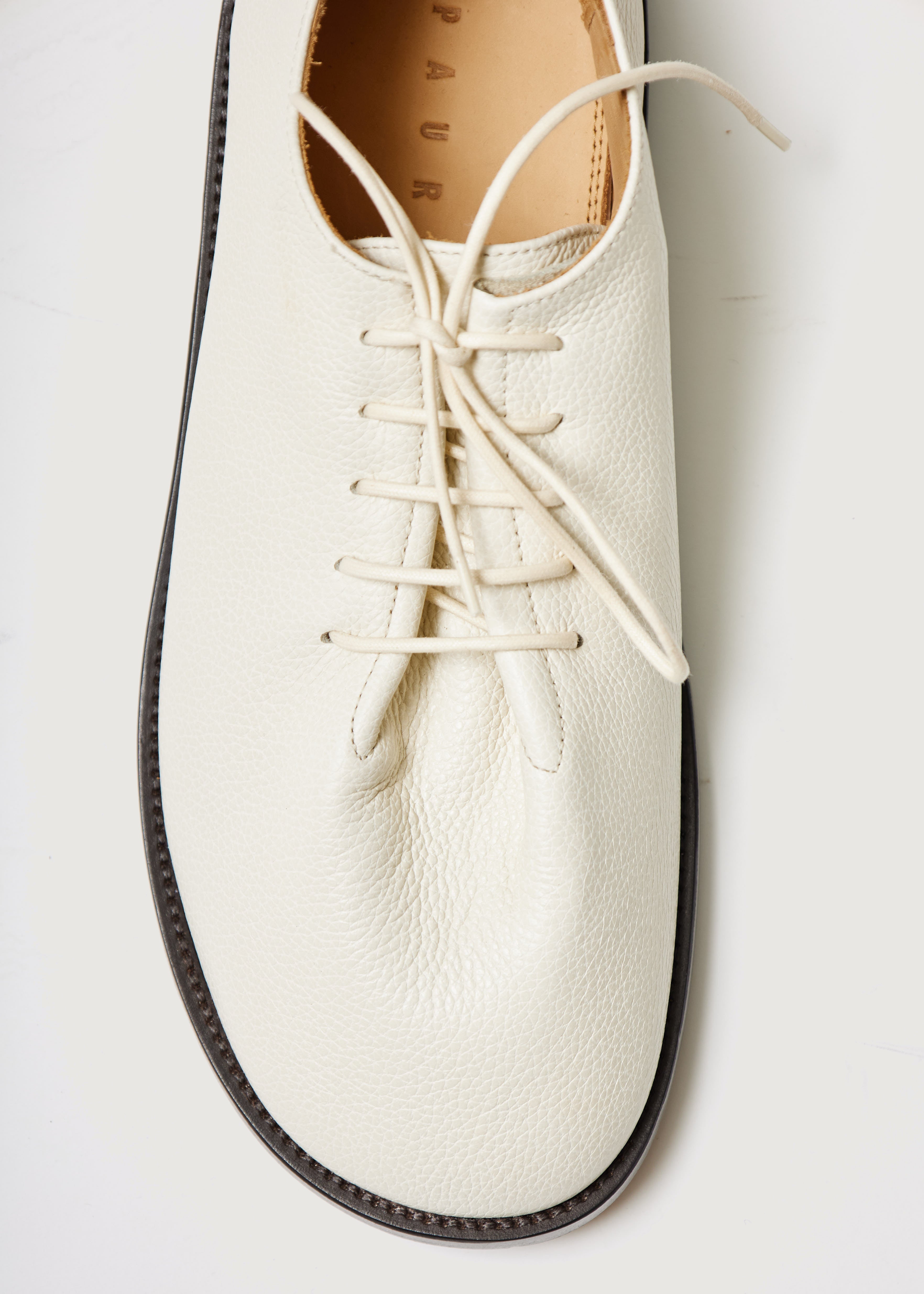 paura-Paride Lace-Up Shoes Off White-15DP90020000020