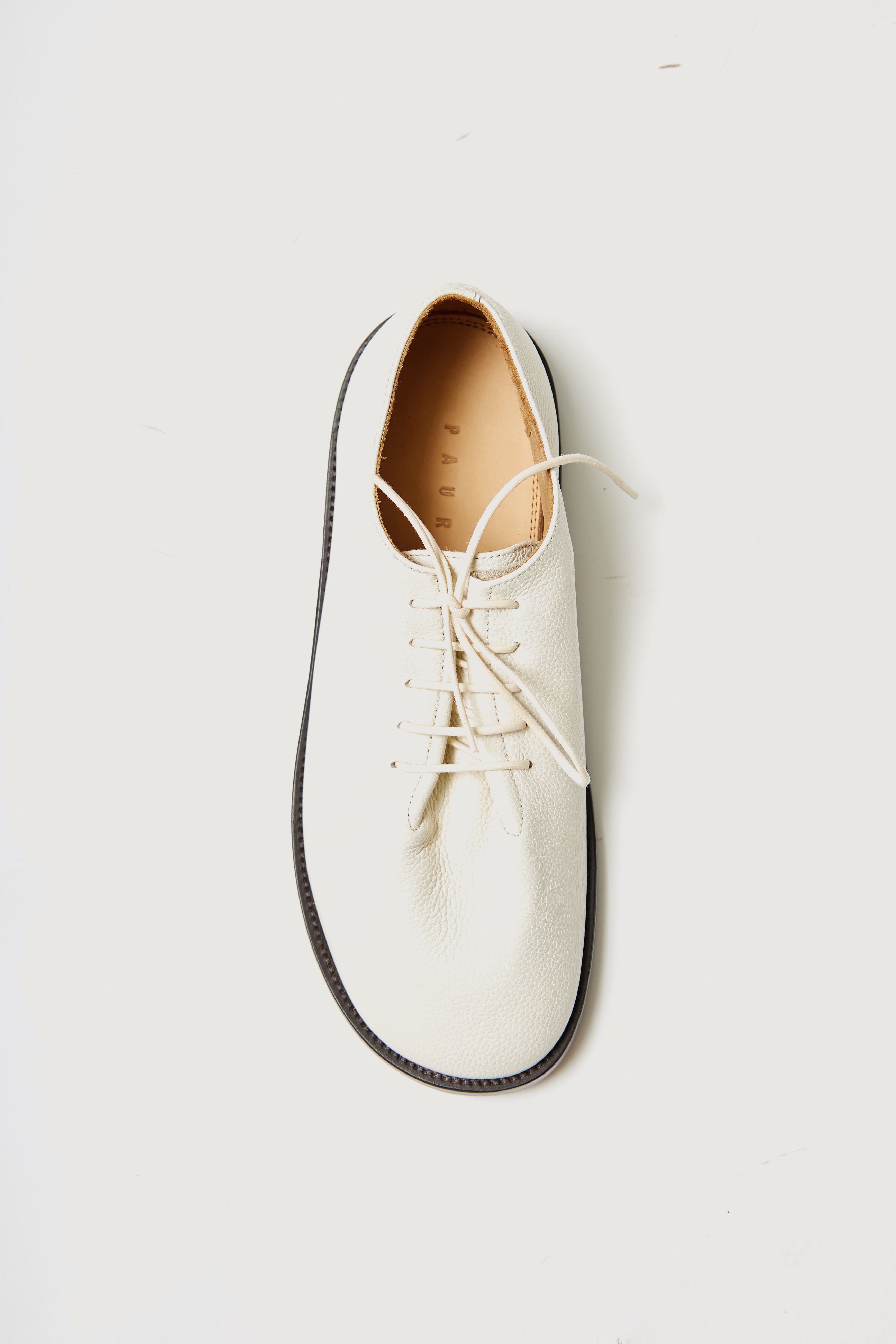 paura-Paride Lace-Up Shoes Off White-15DP90020000020