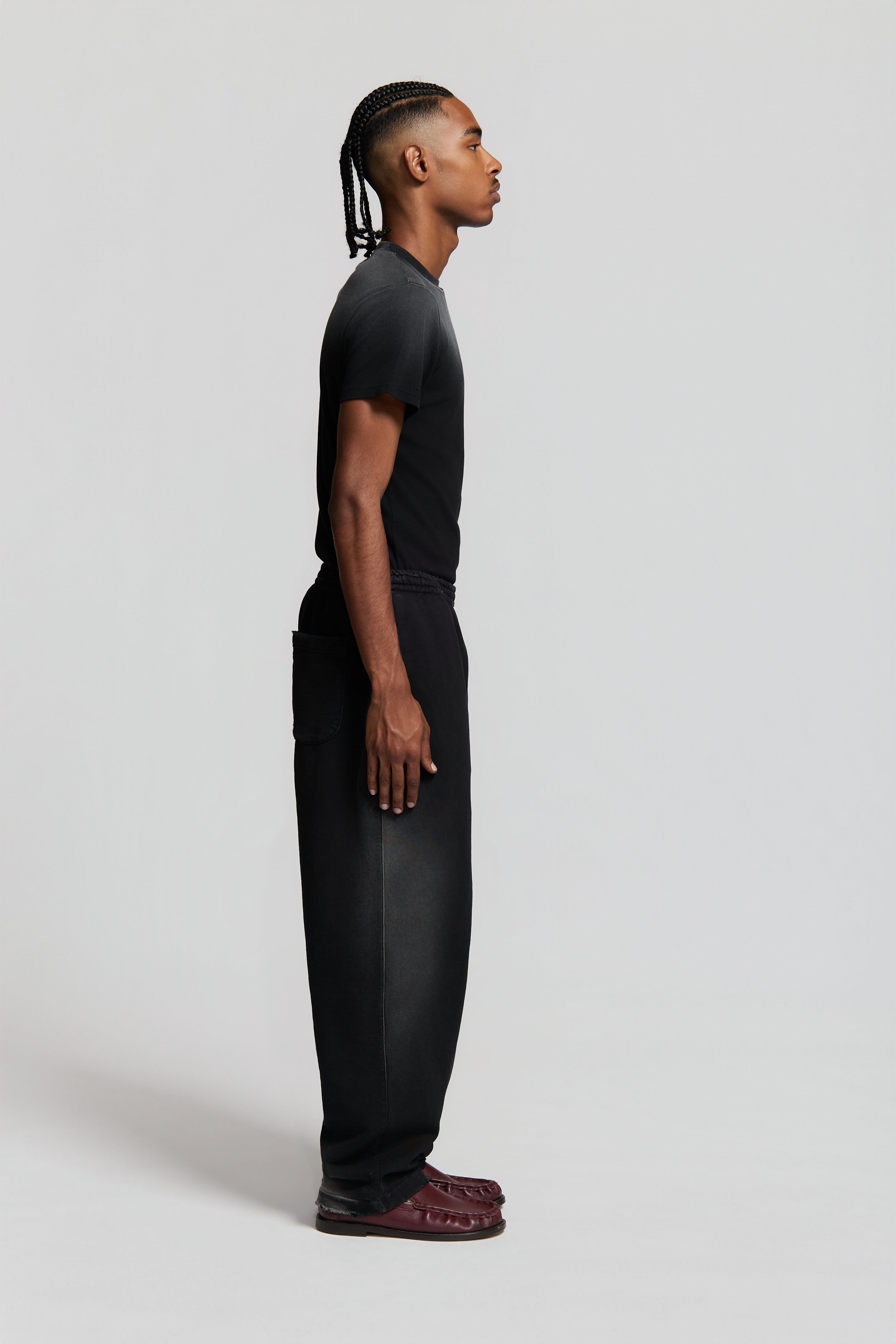 paura-Rasha Oversized Sweatpants Black-15DP40190000001