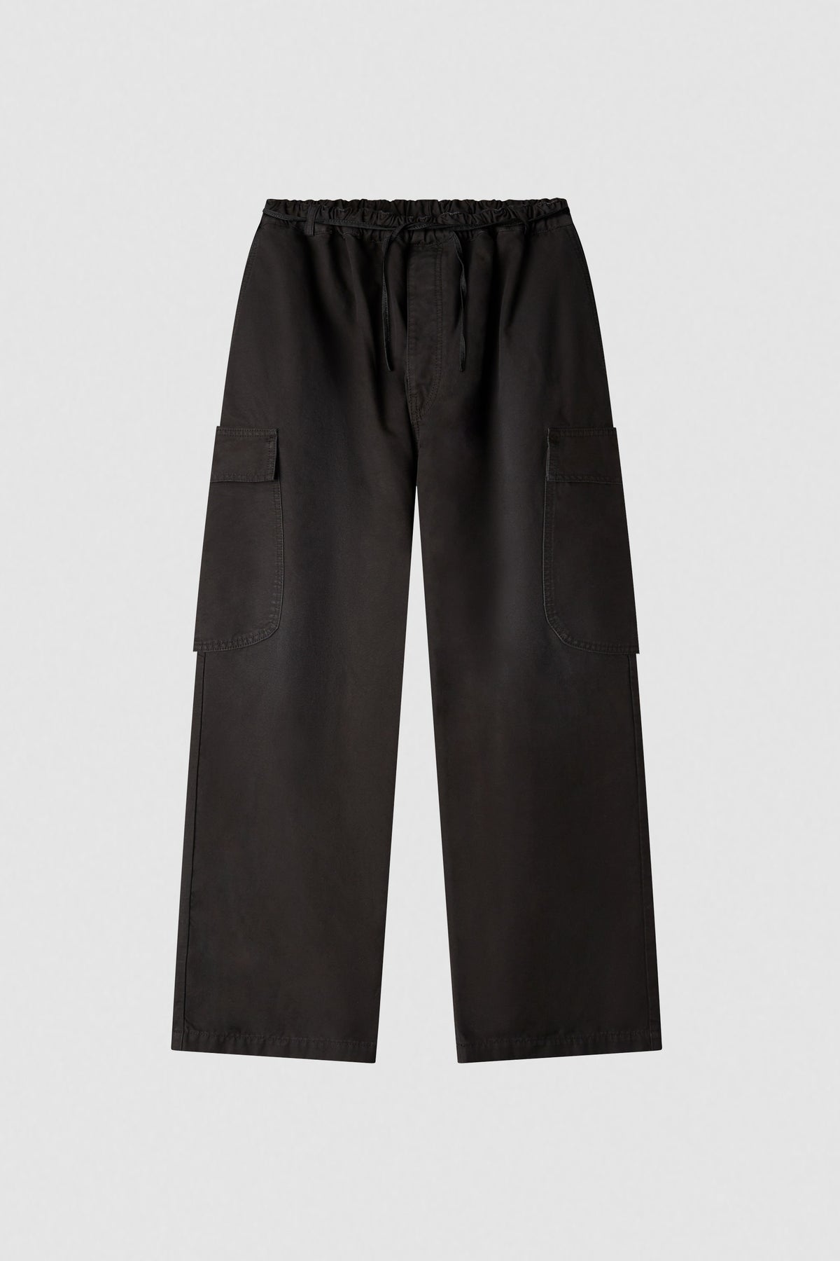 paura-Sinope Oversized Cargo Trousers - Black-16DP40210000001