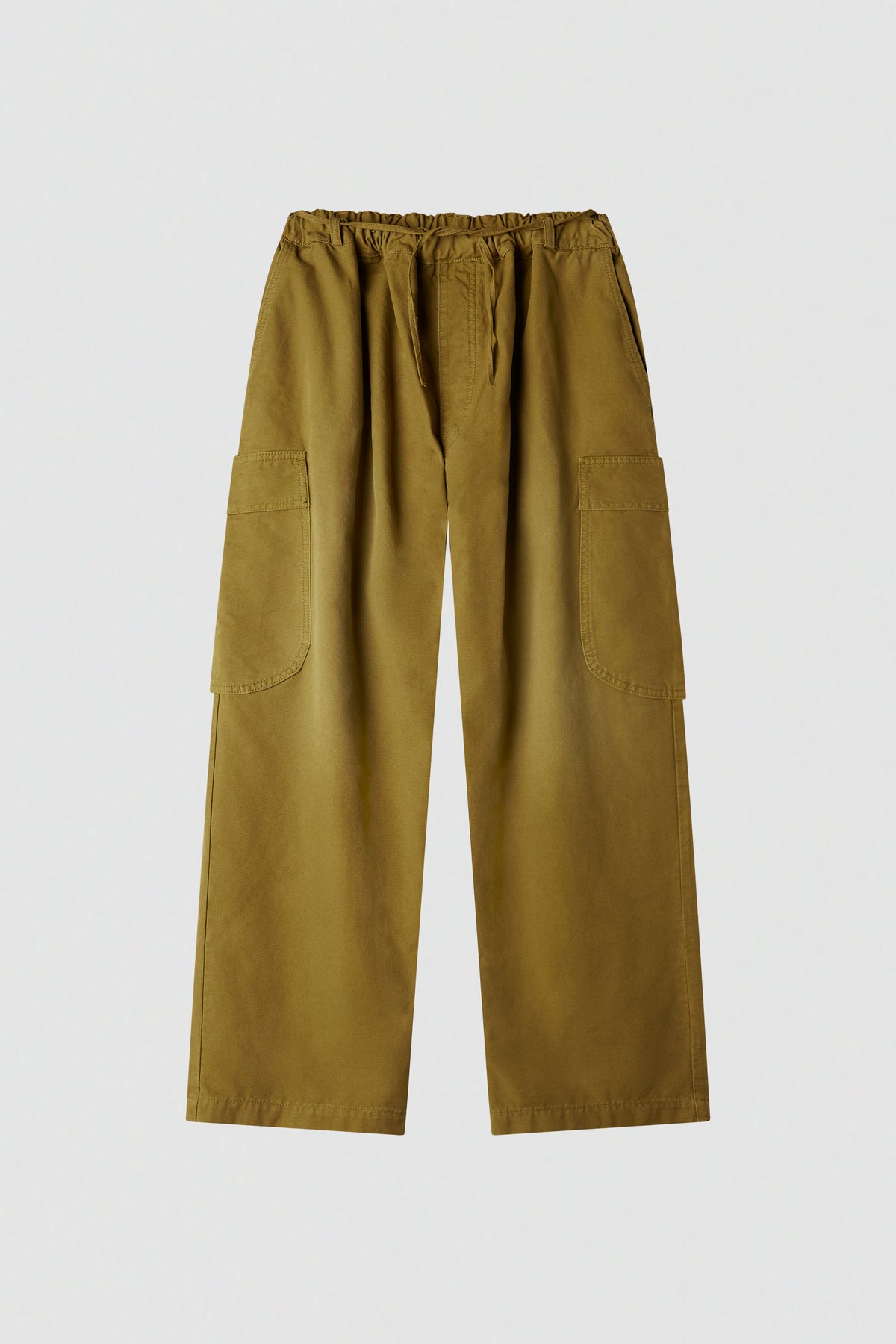 paura-Sinope Oversized Cargo Trousers - Olive Green-16DP40210000001