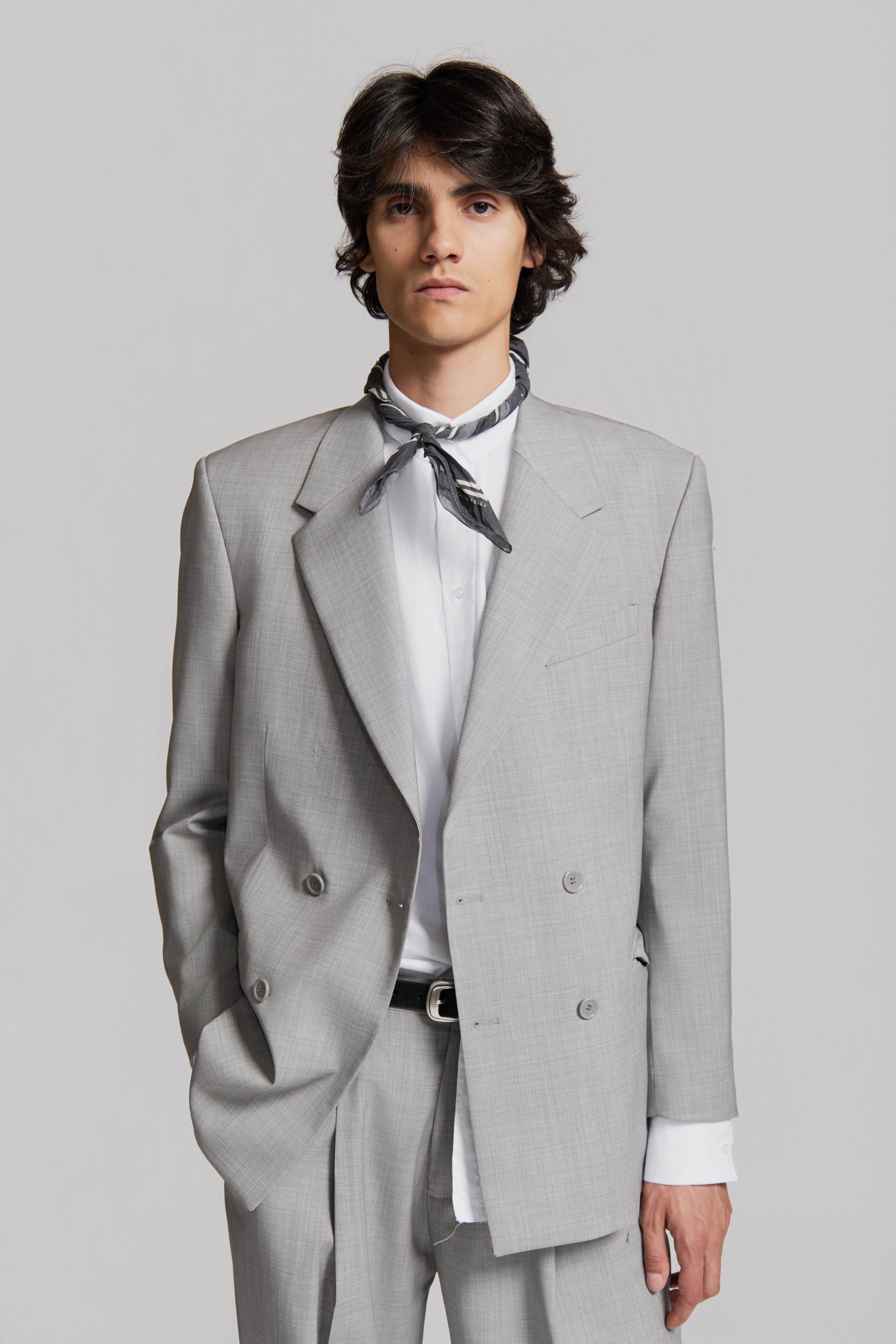 paura-Thom Doublebreasted Pearl Grey-