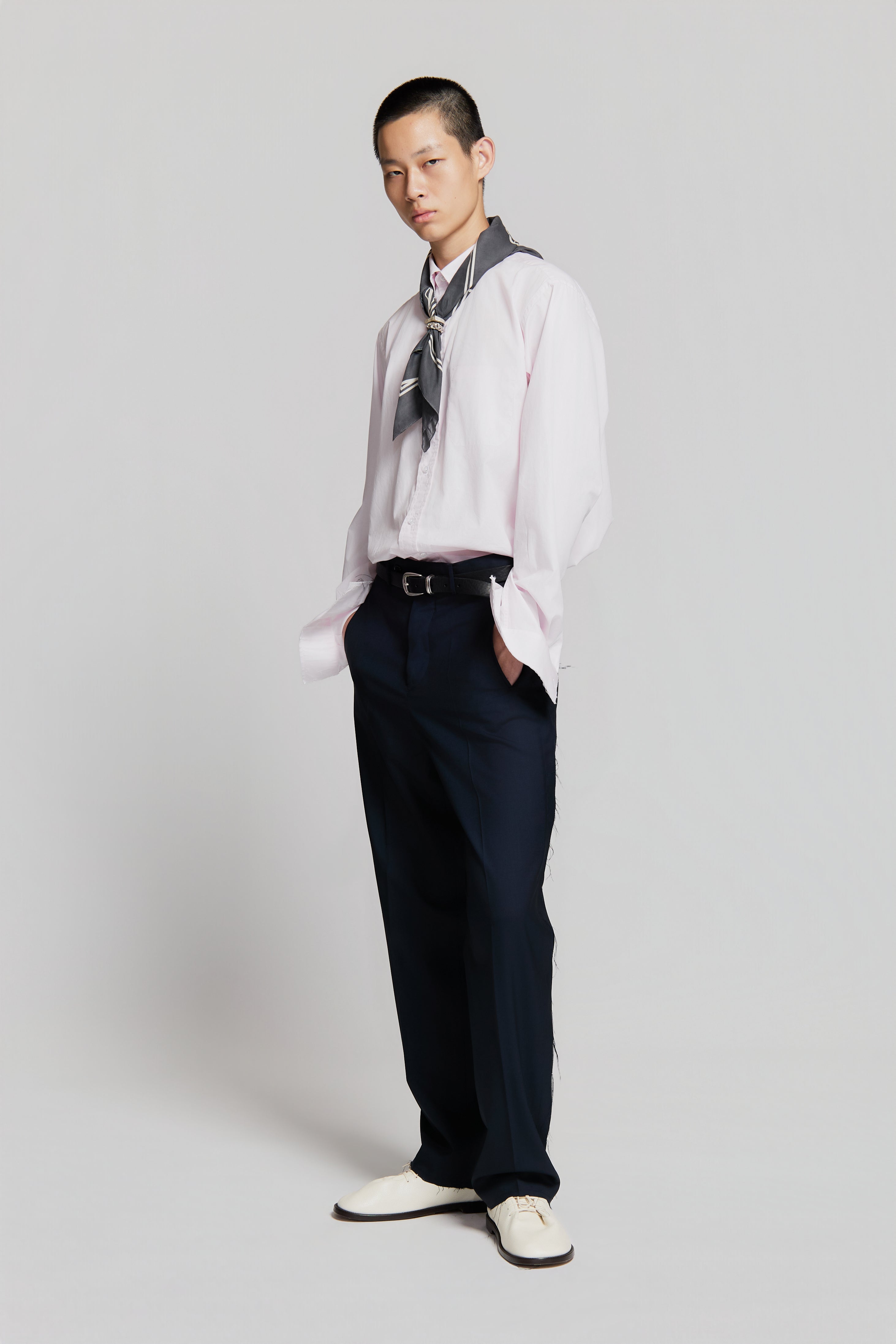 paura-Troy Classic Pants Dark Blue-15DP40060000006