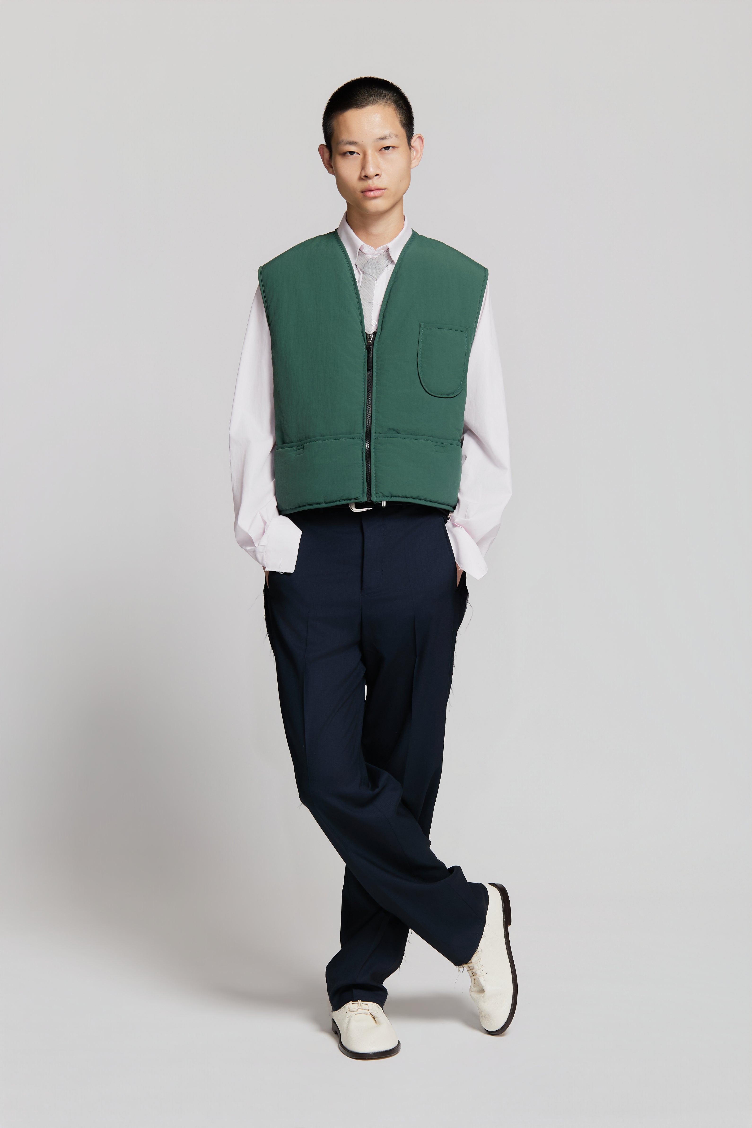 paura-Troy Classic Pants Dark Blue-15DP40060000006