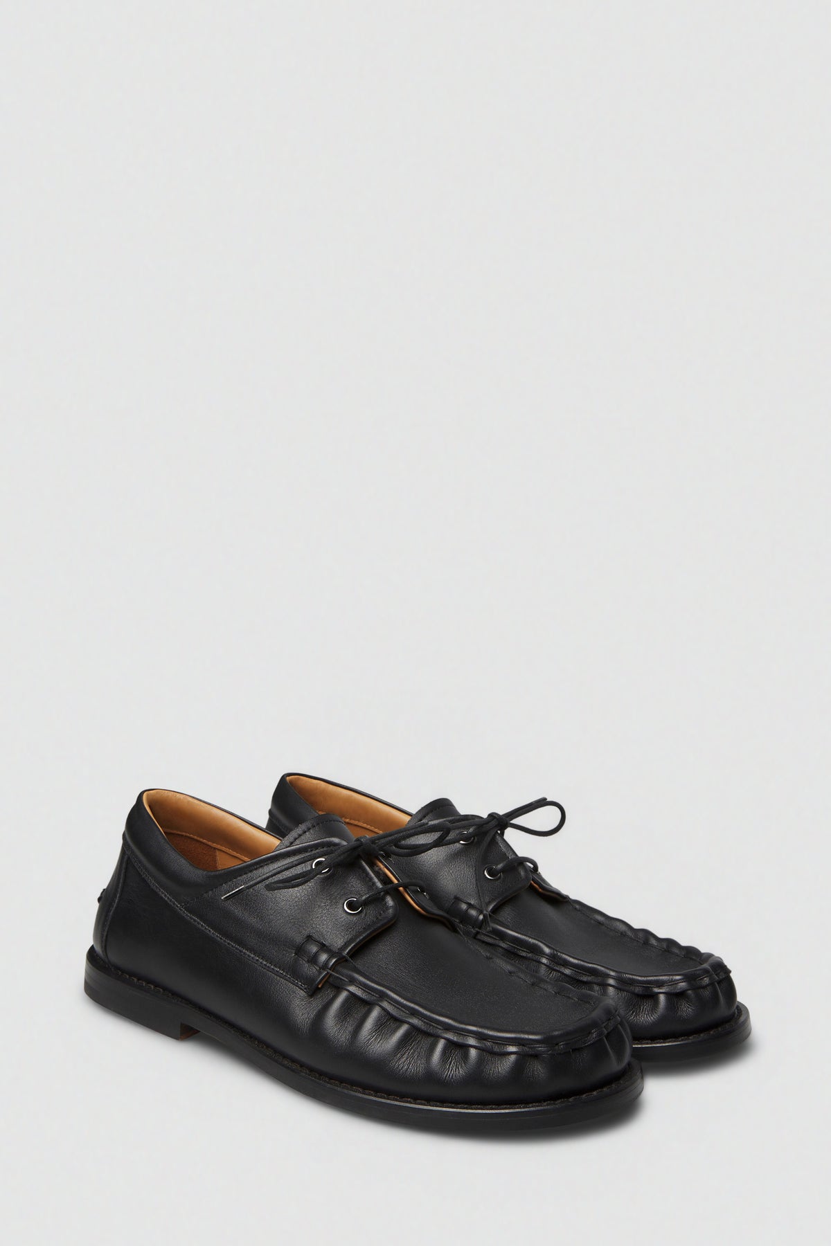 paura-Tuco Boat Shoes - Black-16DP90080000001