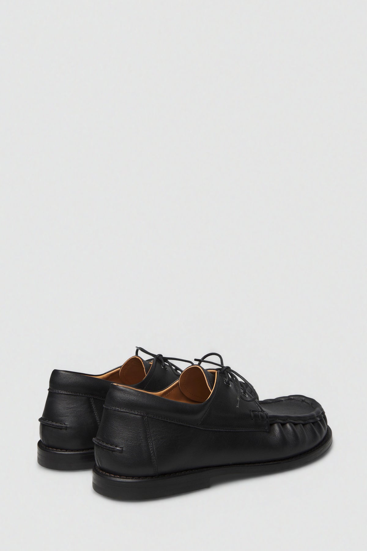 paura-Tuco Boat Shoes - Black-16DP90080000001
