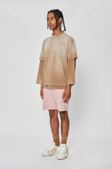 ZENO DOUBLELAYER LONGSLEEVE BROWN STONE