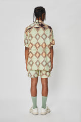JEREMY BOWLING SHIRT LIGHT GREEN/PINK