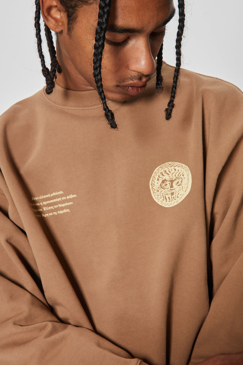 SAMUEL CREWNECK PHOBOS BROWN