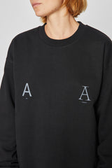 MENAS CREWNECK BASIC FIT AA BLACK