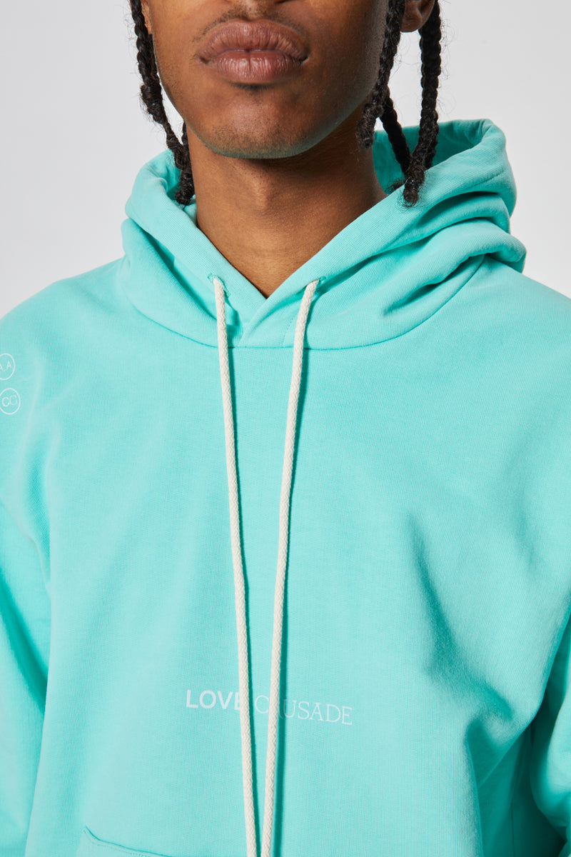 AKIM HOODIE LOVE CRUSADE MINT